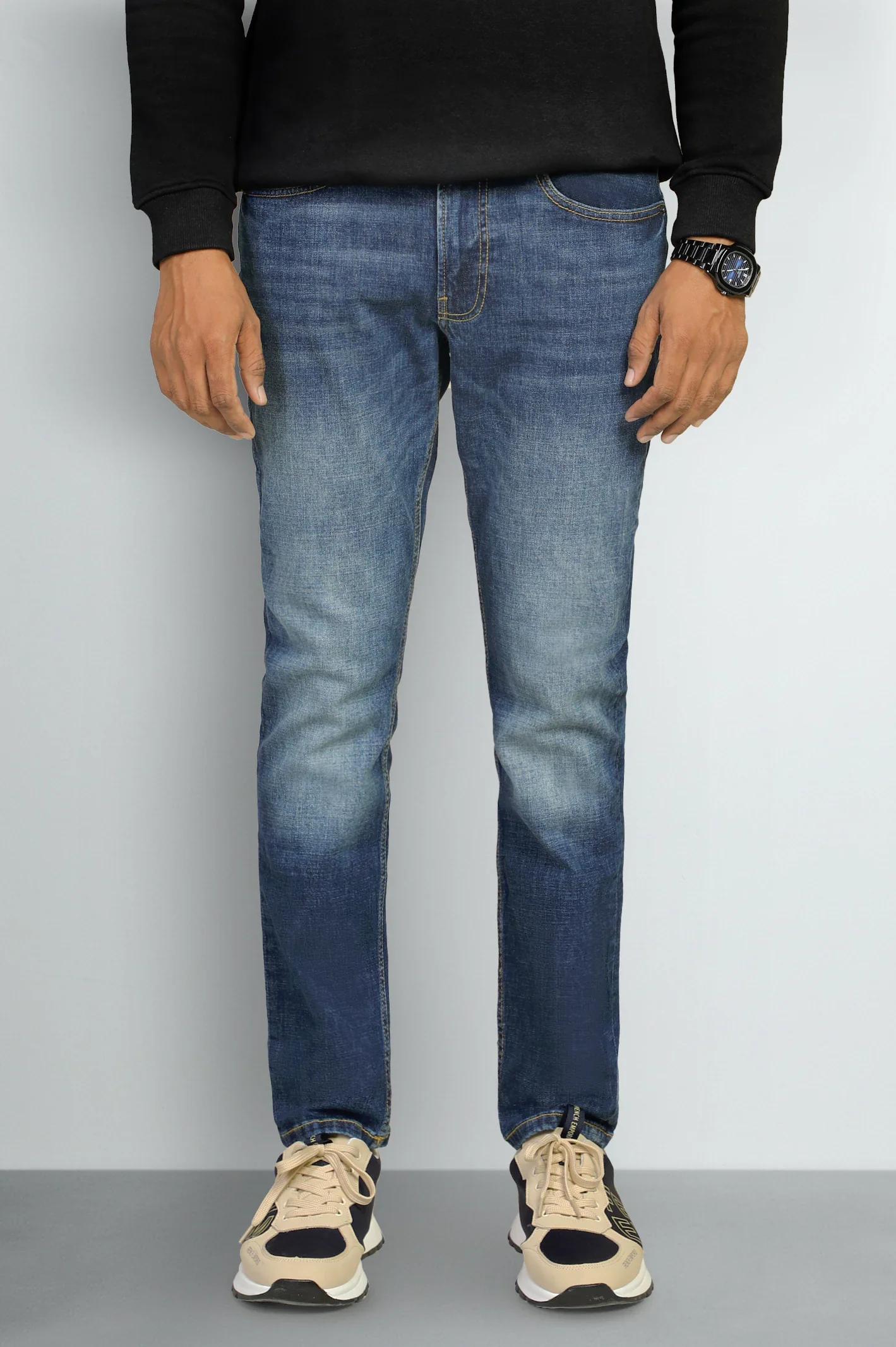 Blue Modern Slim Fit Jeans