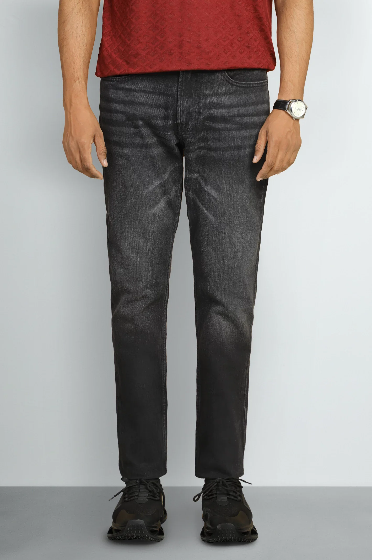 Black Modern Slim Fit Jeans