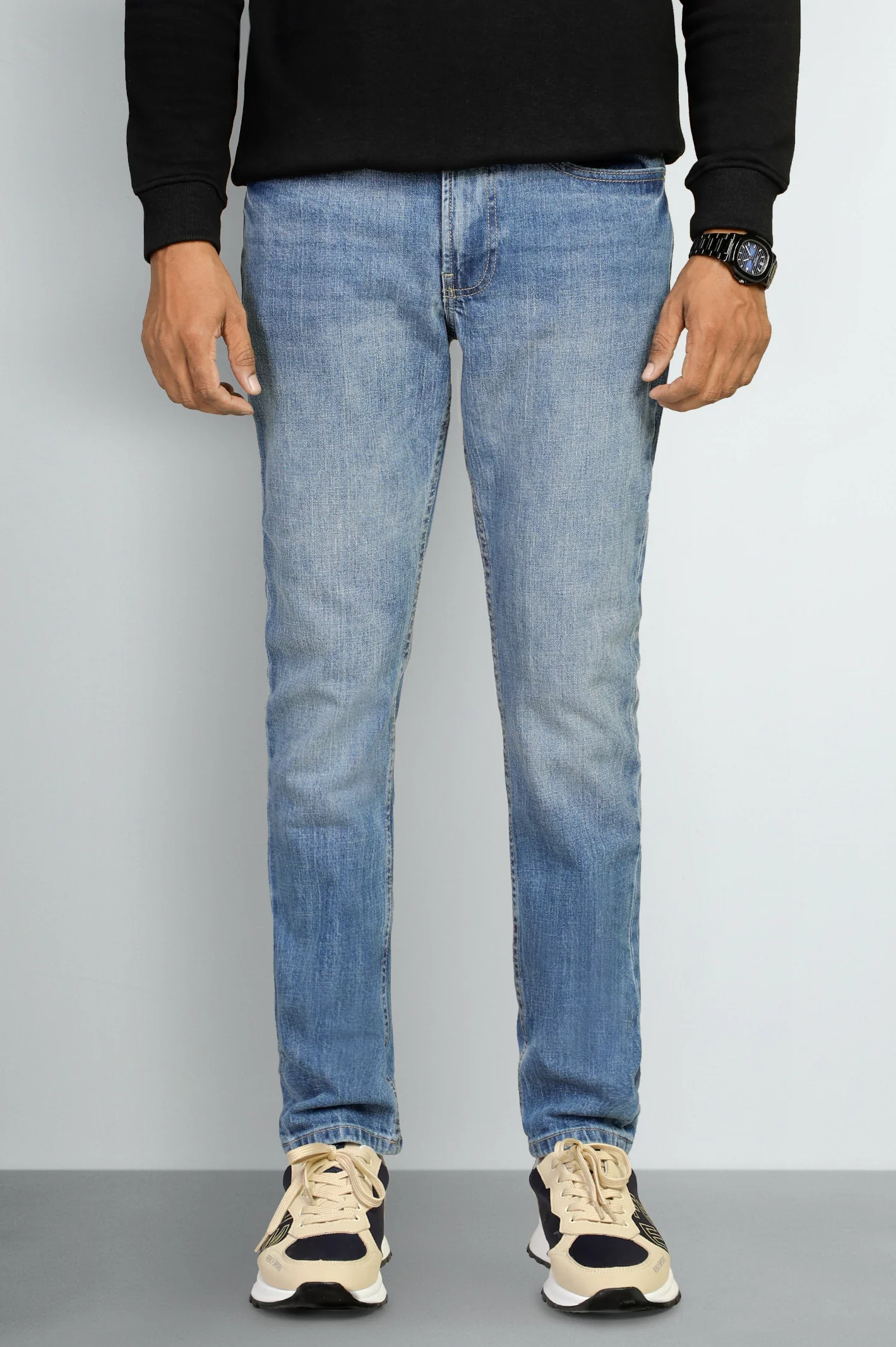 Medium Blue Modern Slim Fit Jeans
