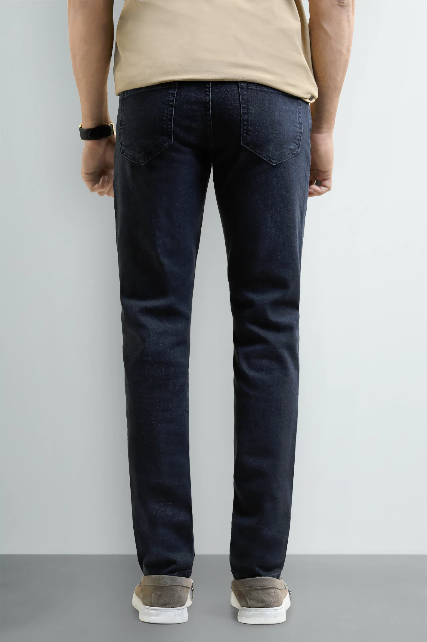 Dark Blue Slim Fit Jeans - Image 3