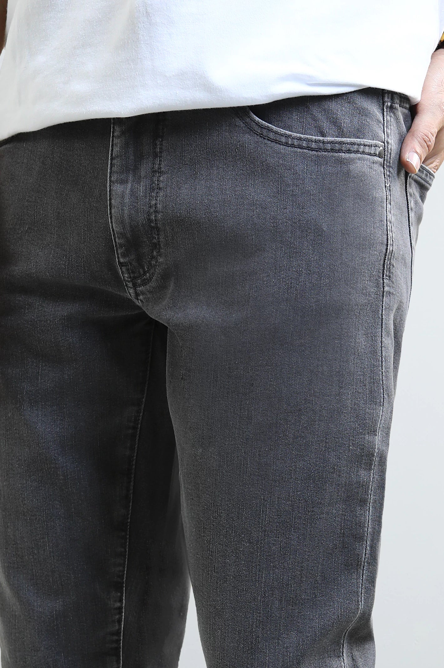 Grey Slim Fit Jeans - Image 2