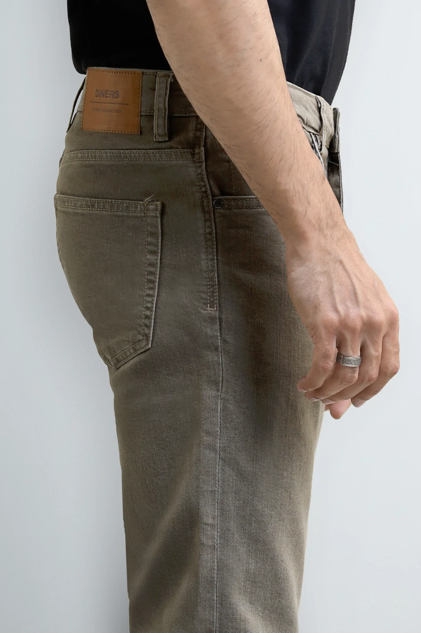Khaki Slim Fit Jeans - Image 2