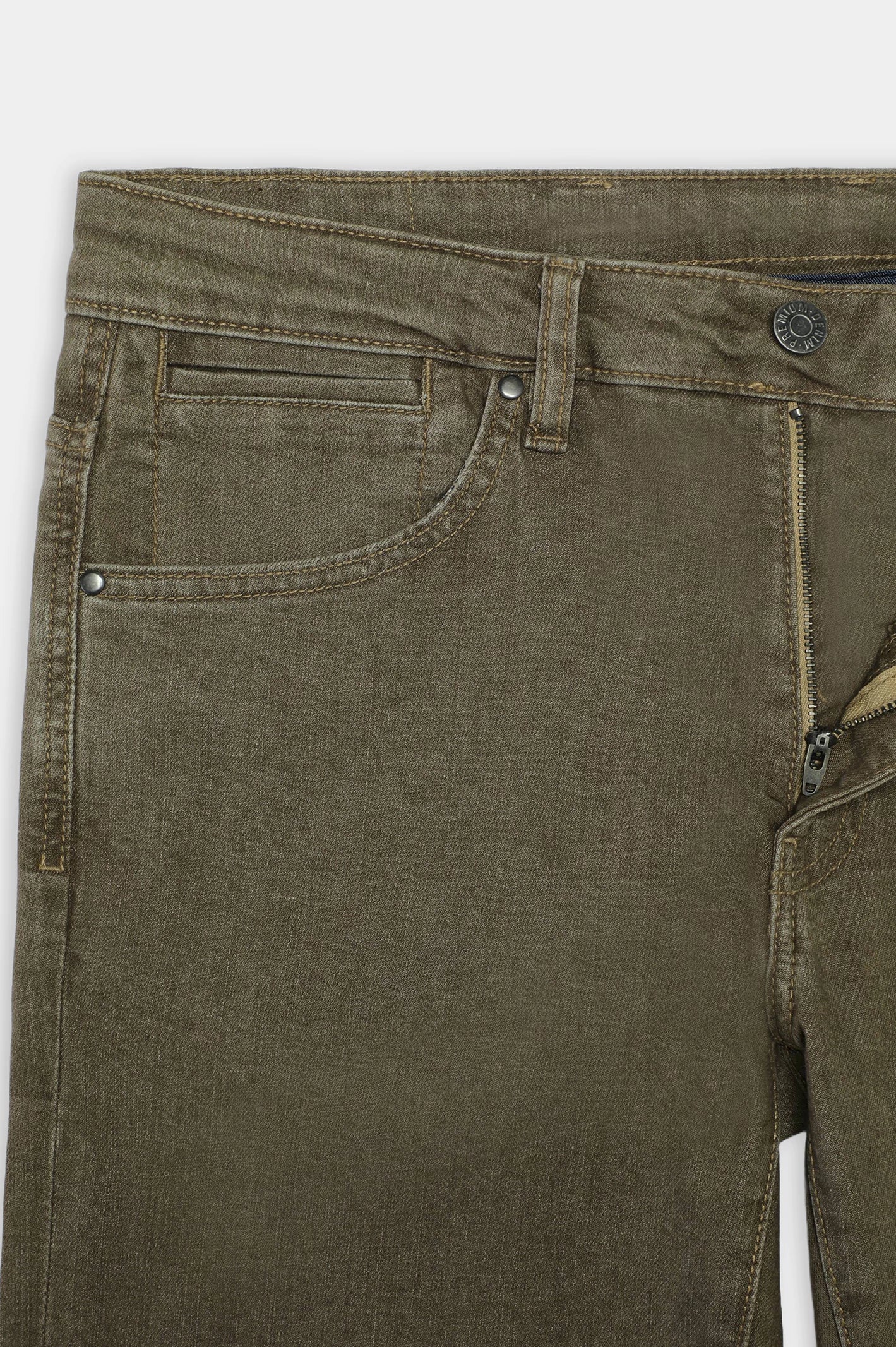 Khaki Slim Fit Jeans - Image 7