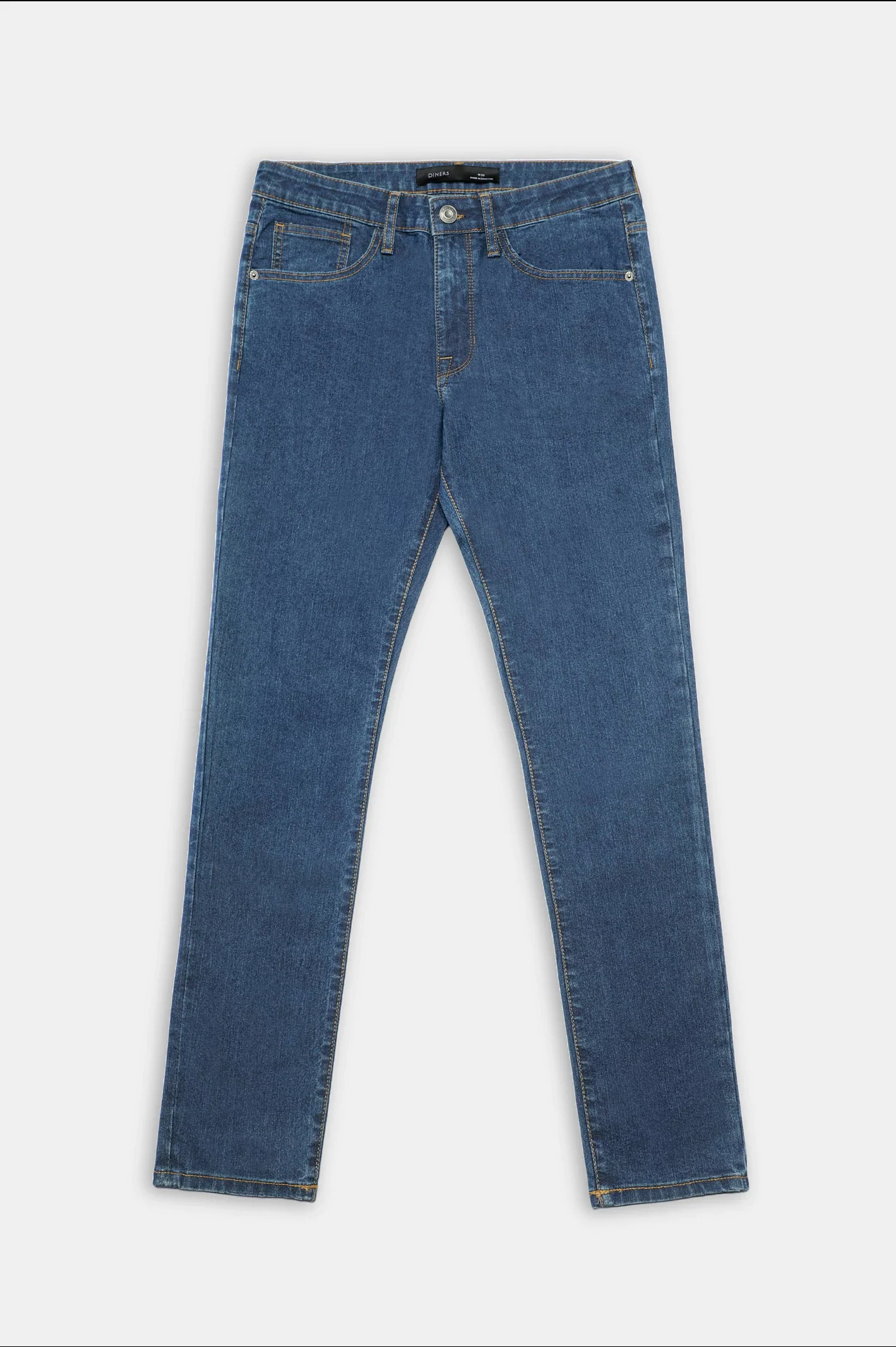 Medium Blue Slim Fit Jeans - Image 4