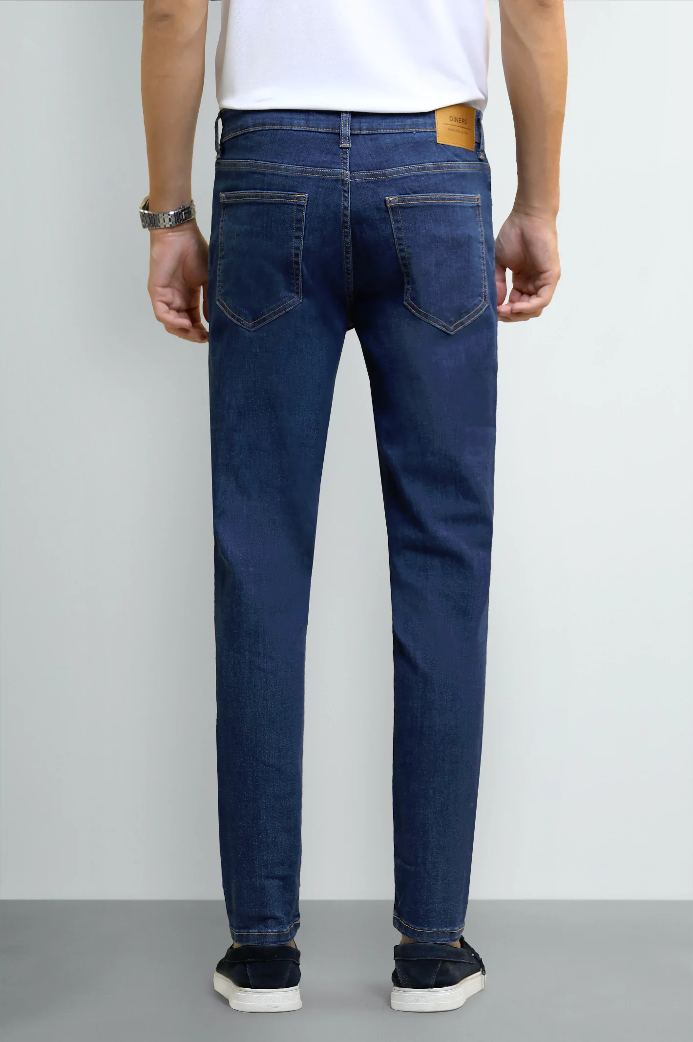 Medium Blue Slim Fit Jeans - Image 3