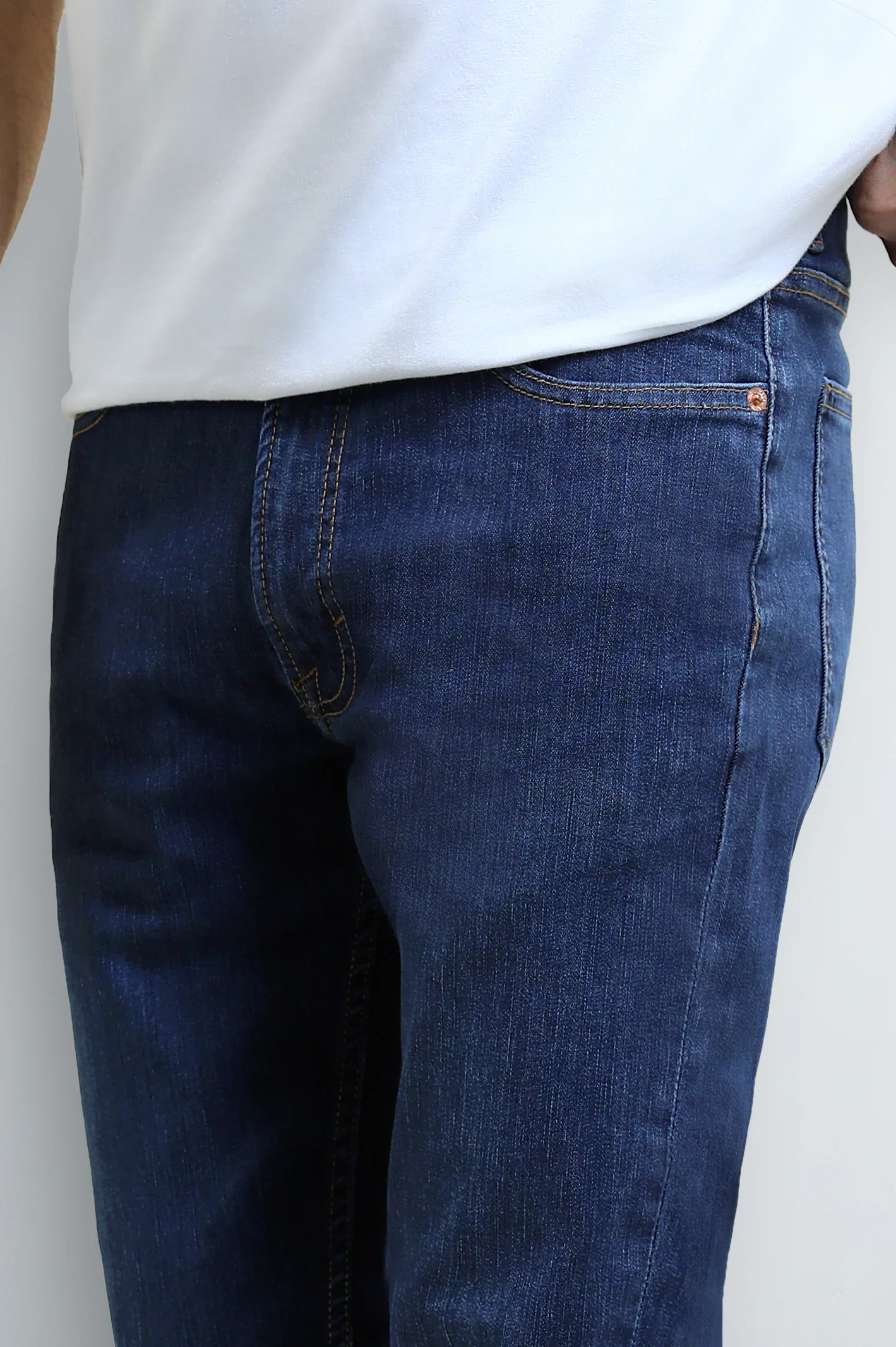 Dark Blue Slim Fit Jeans - Image 2