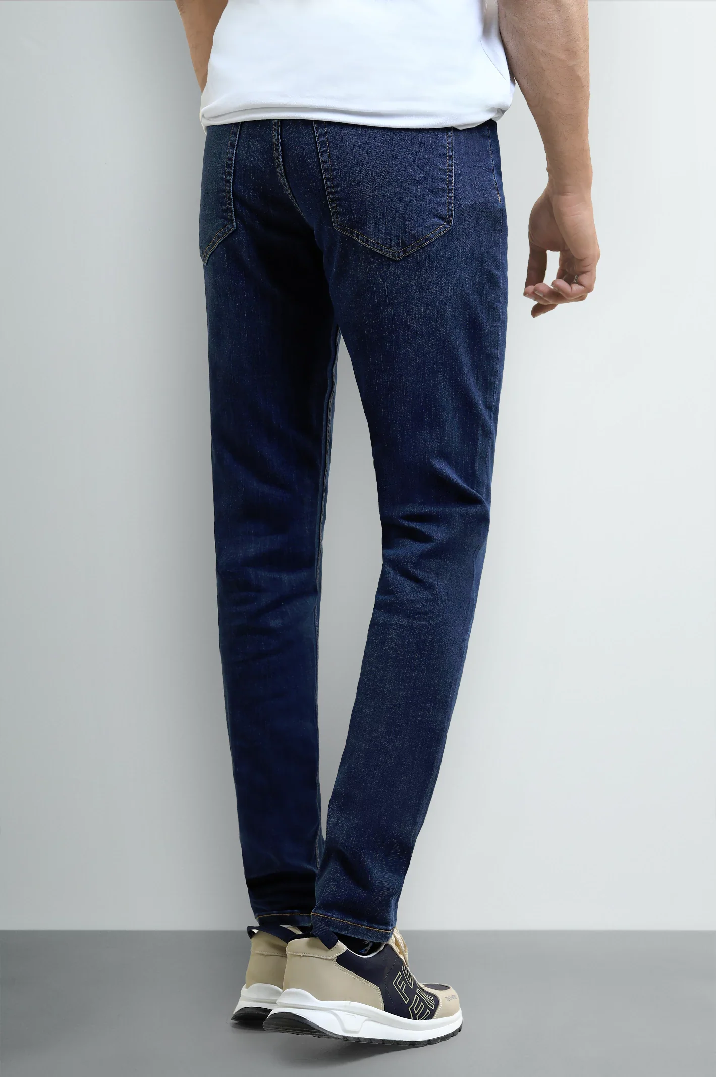 Dark Blue Slim Fit Jeans - Image 3