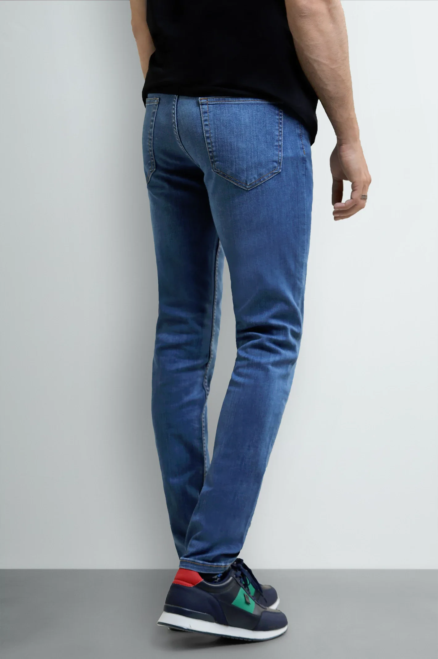Medium Blue Slim Fit Jeans - Image 3