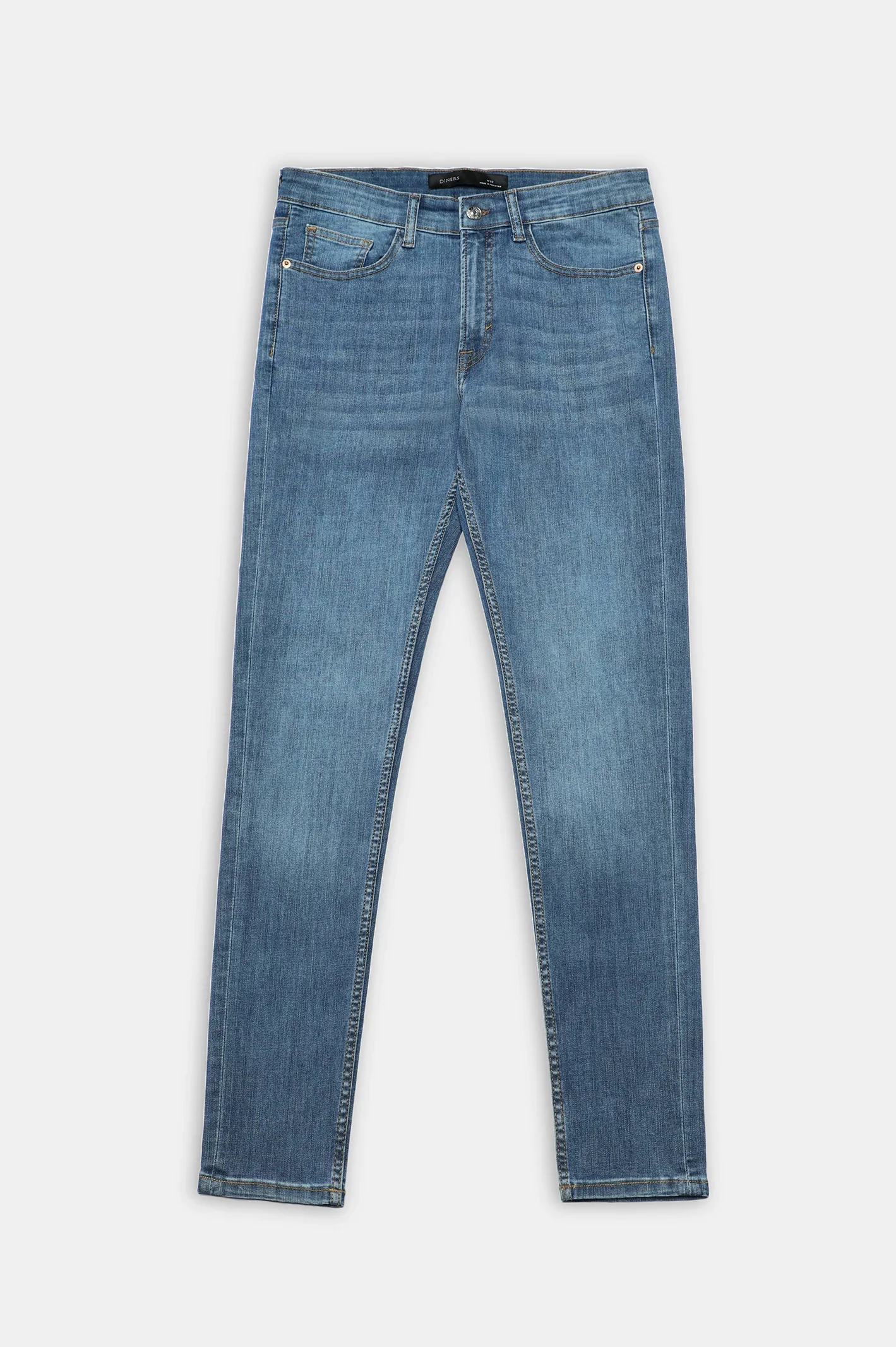 Medium Blue Slim Fit Jeans - Image 4