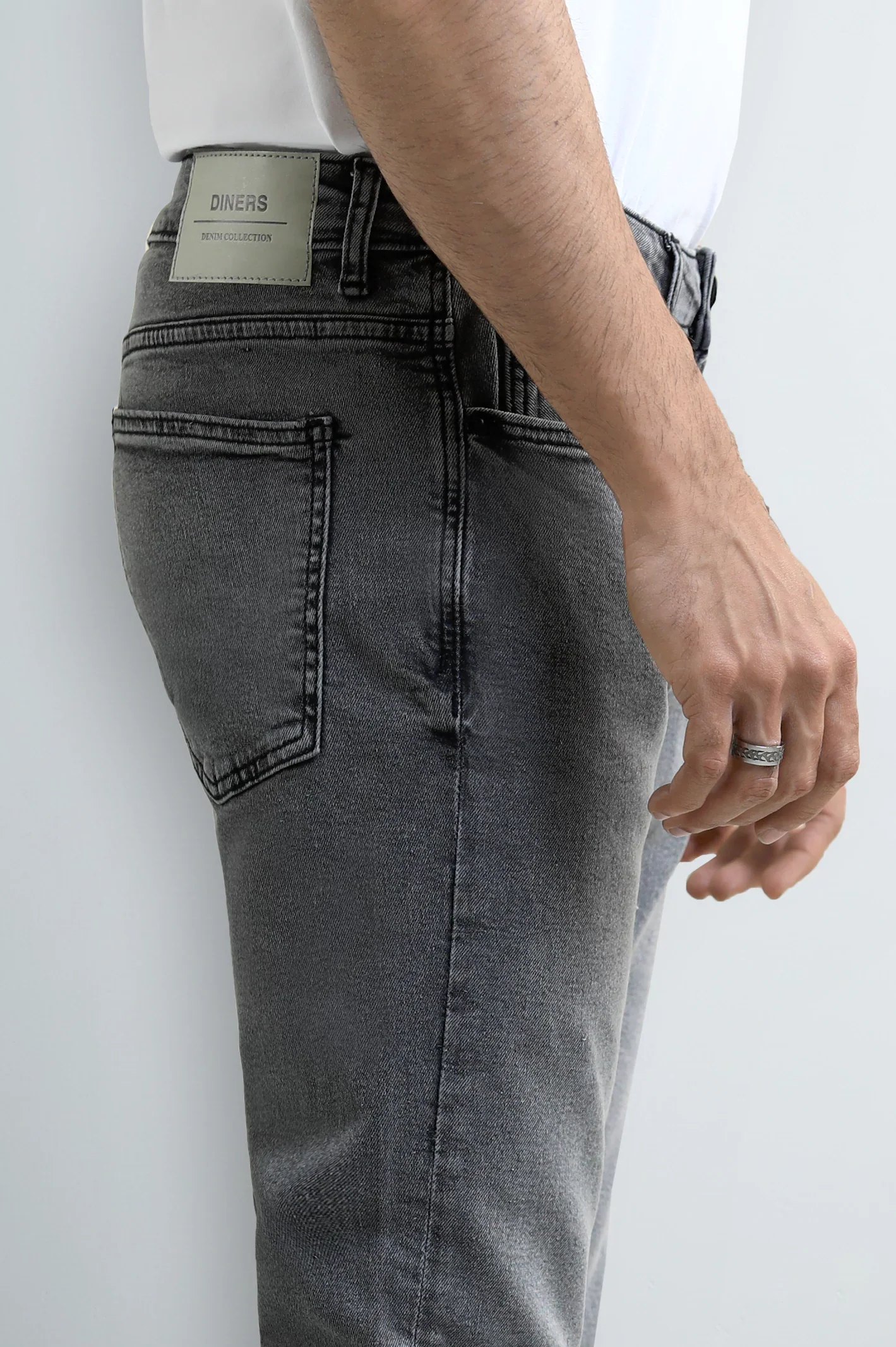 Grey Slim Fit Jeans - Image 2