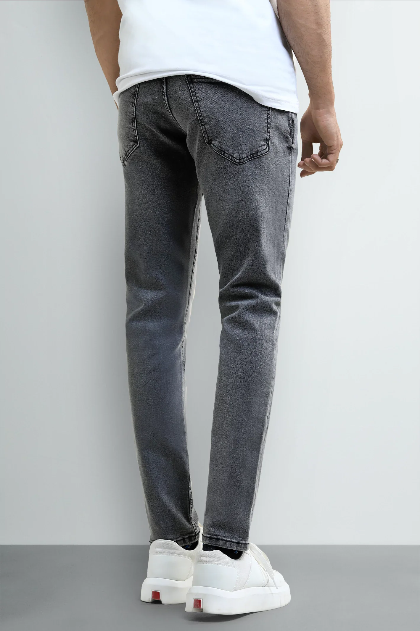 Grey Slim Fit Jeans - Image 3