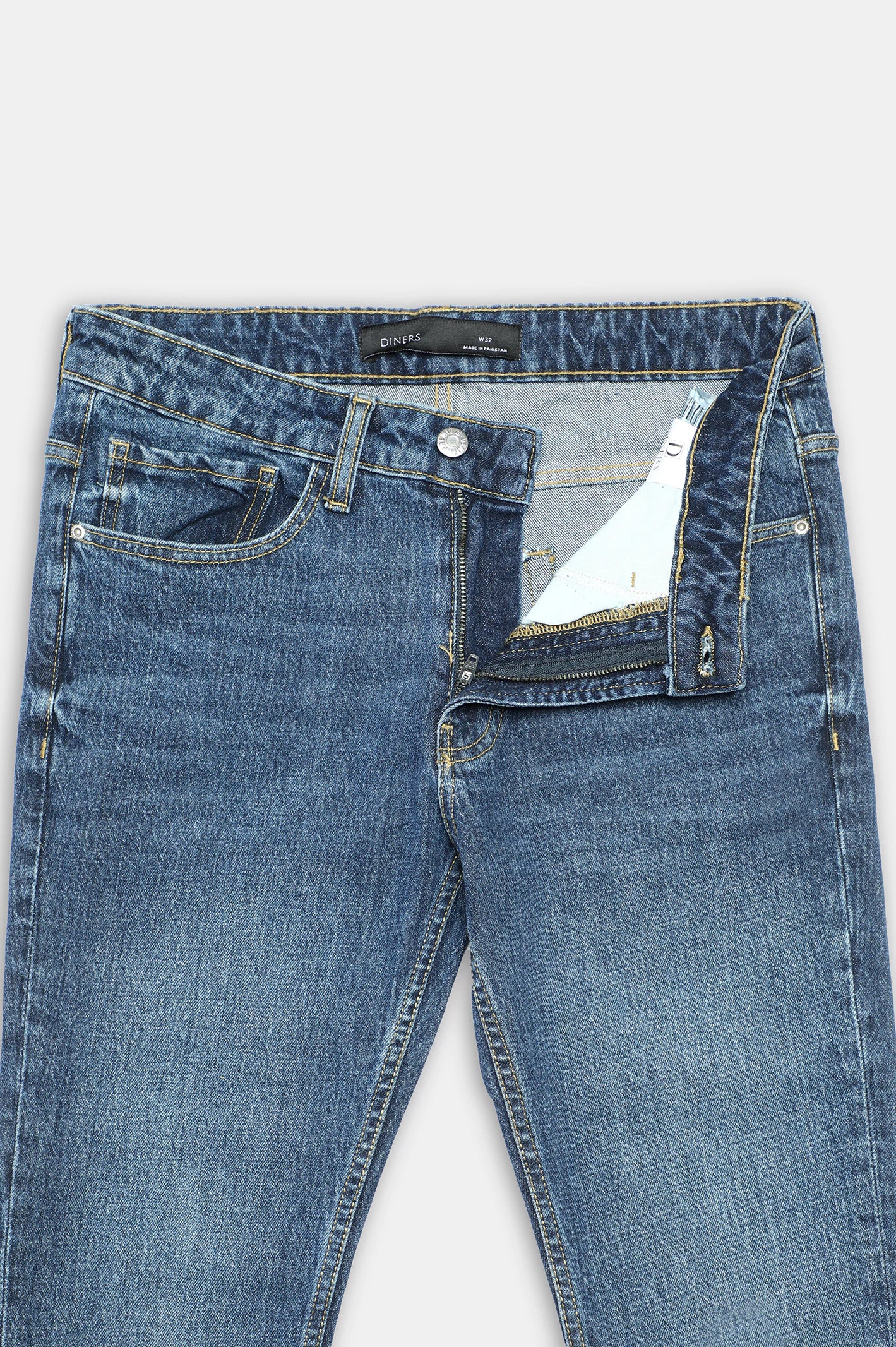 Medium Blue Slim Fit Jeans - Image 5