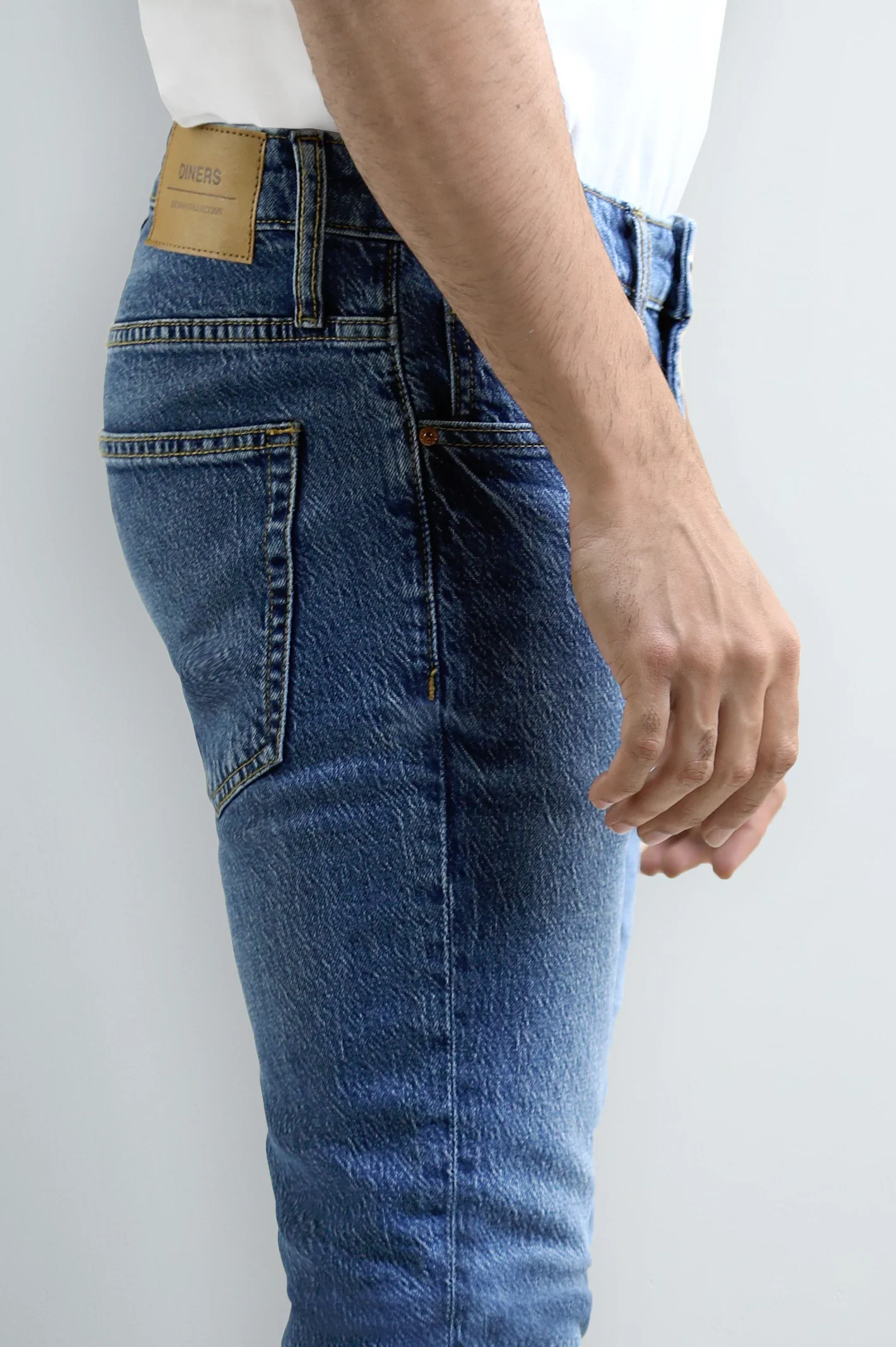 Dark Blue Slim Fit Jeans - Image 2