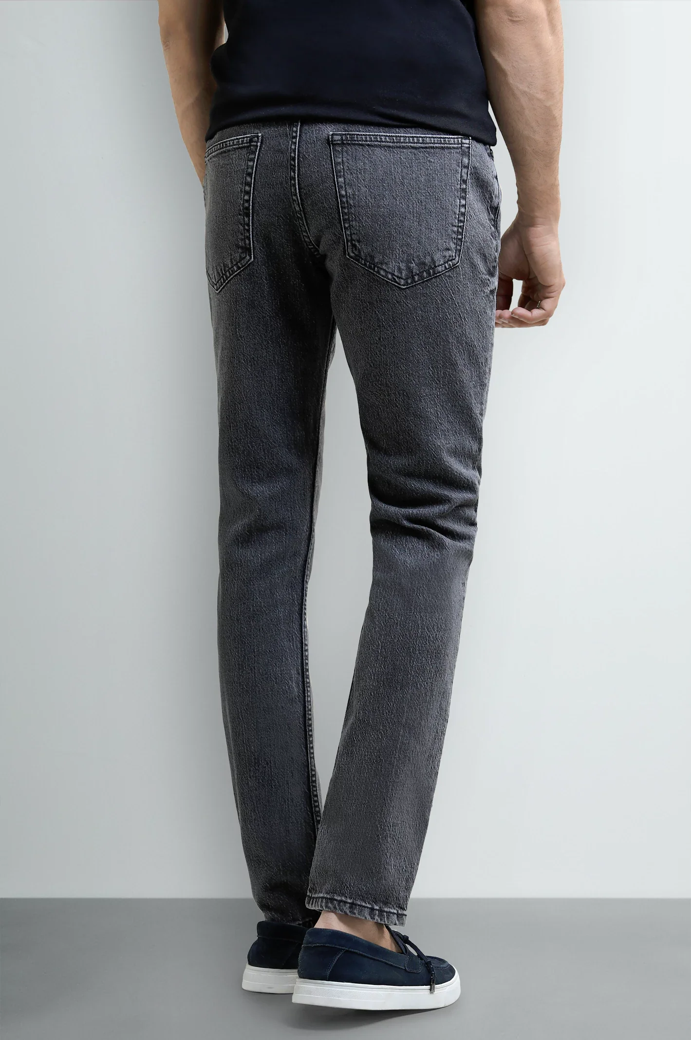 Grey Slim Fit Jeans - Image 3