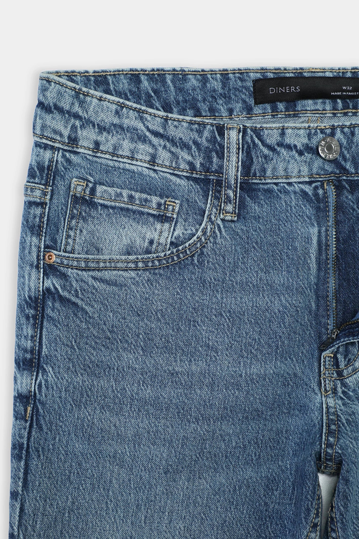 Medium Blue Slim Fit Jeans - Image 6