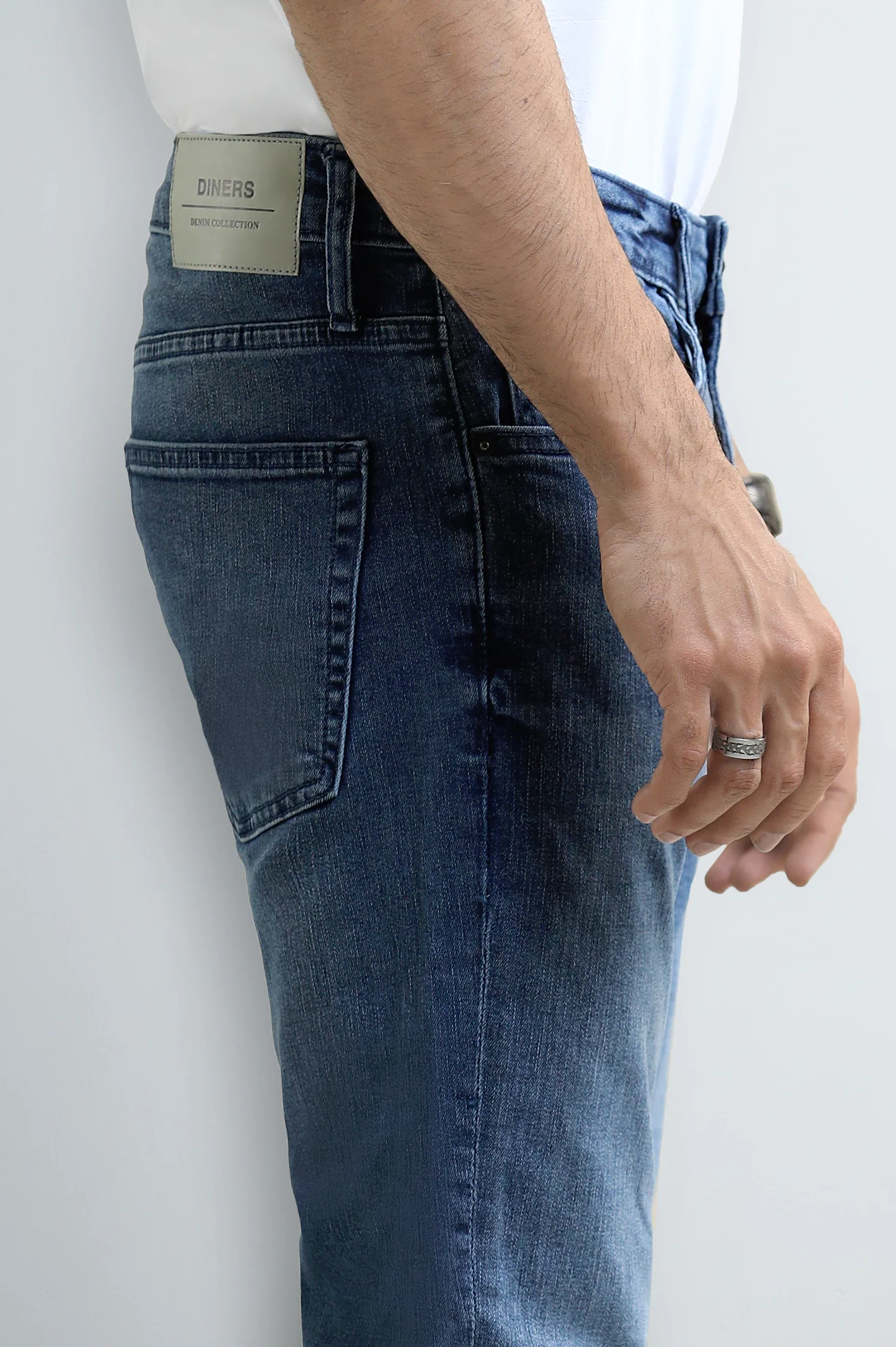 Dark Blue Slim Fit Jeans - Image 2