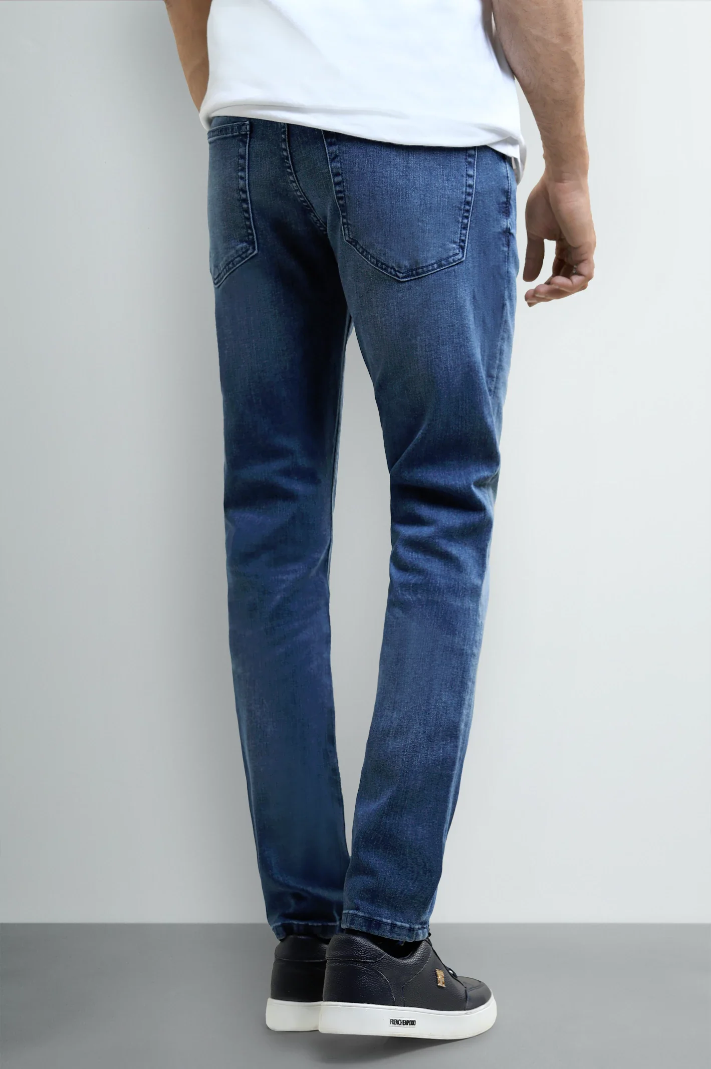 Dark Blue Slim Fit Jeans - Image 3
