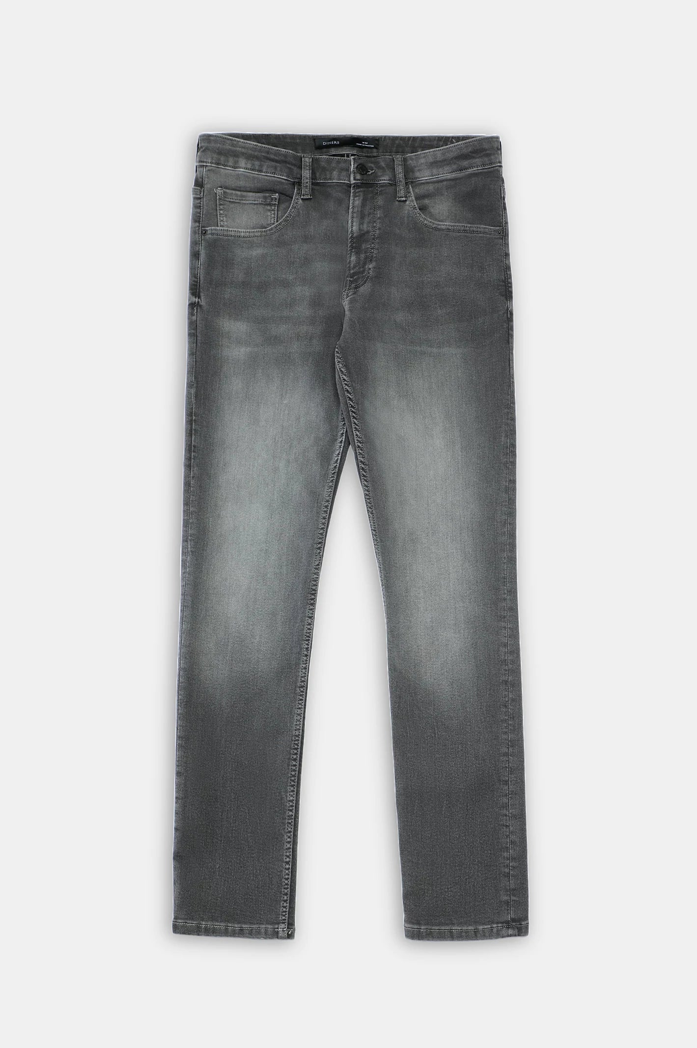 Light Grey Slim Fit Jeans - Image 4