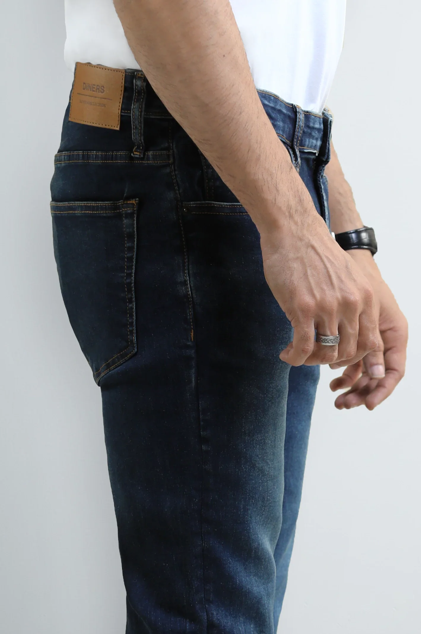 Dark Blue Slim Fit Jeans - Image 2