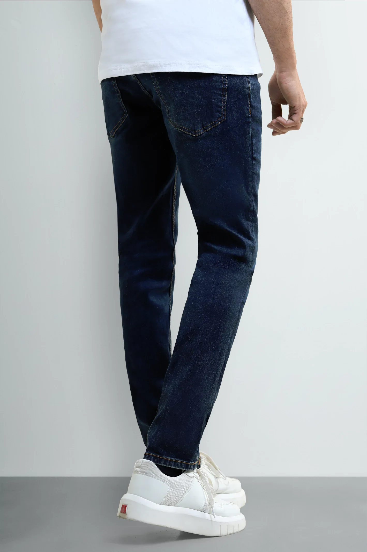 Dark Blue Slim Fit Jeans - Image 3