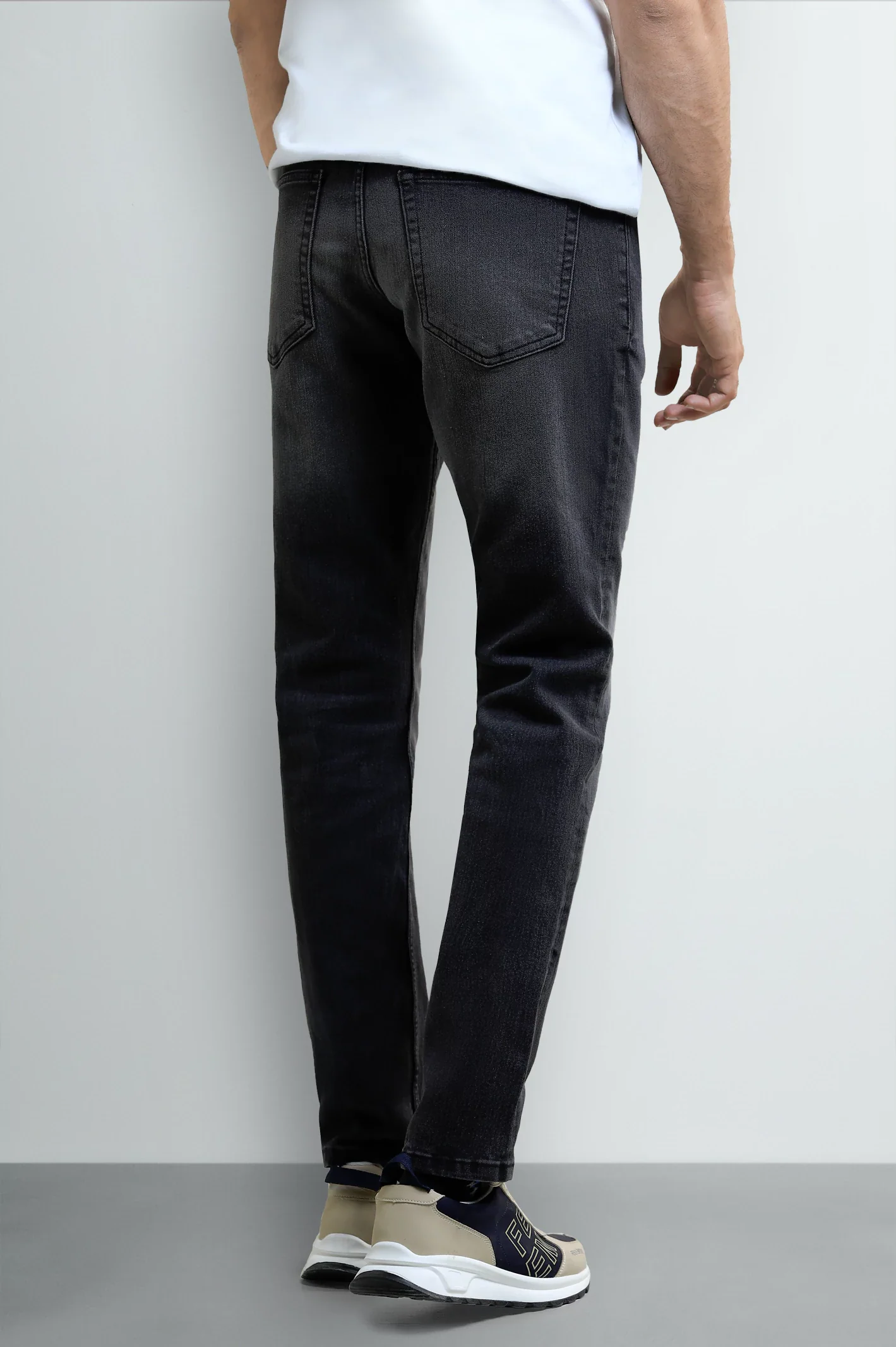 Grey Slim Fit Jeans - Image 3