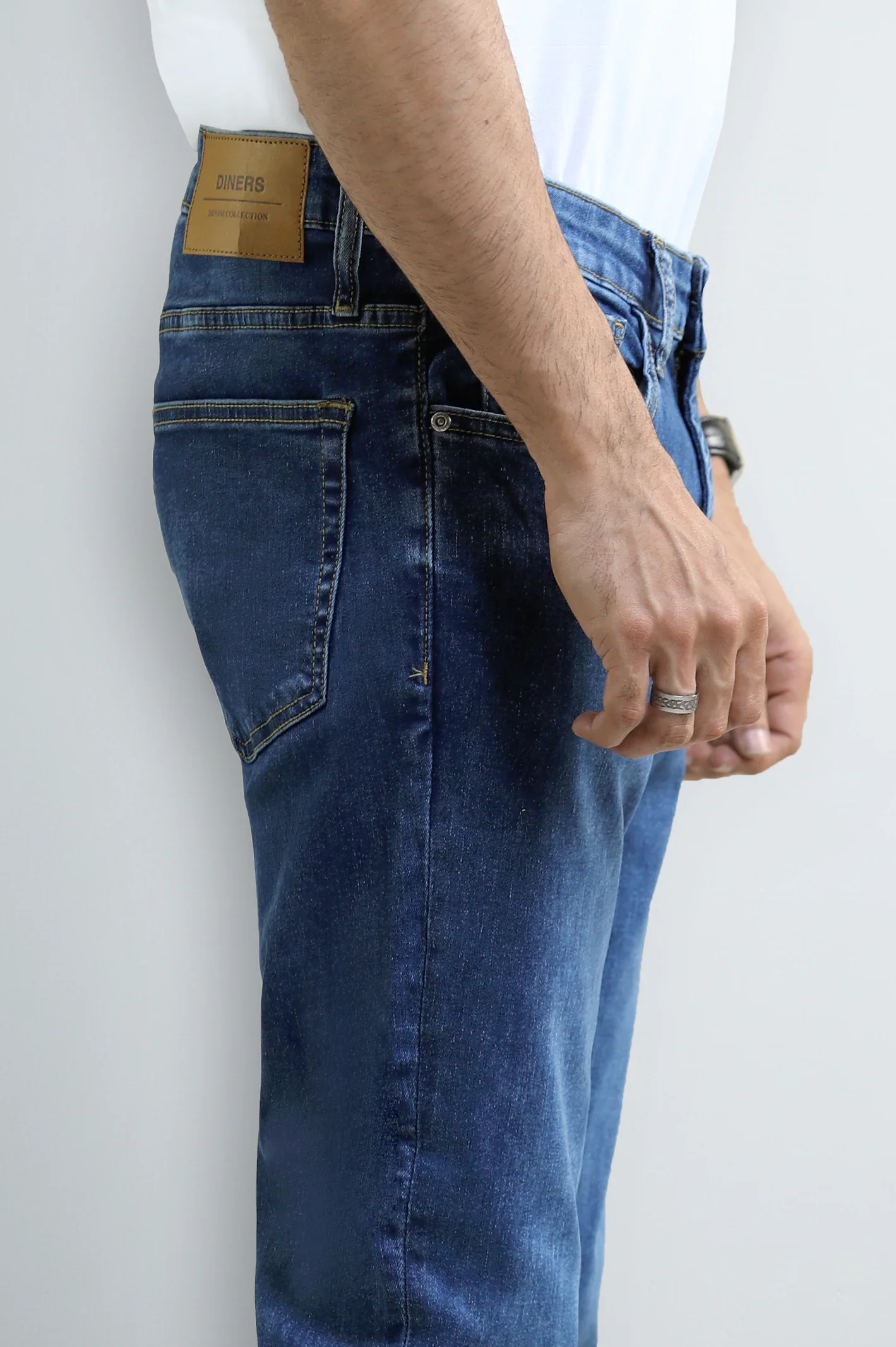 Medium Blue Slim Fit Jeans - Image 2