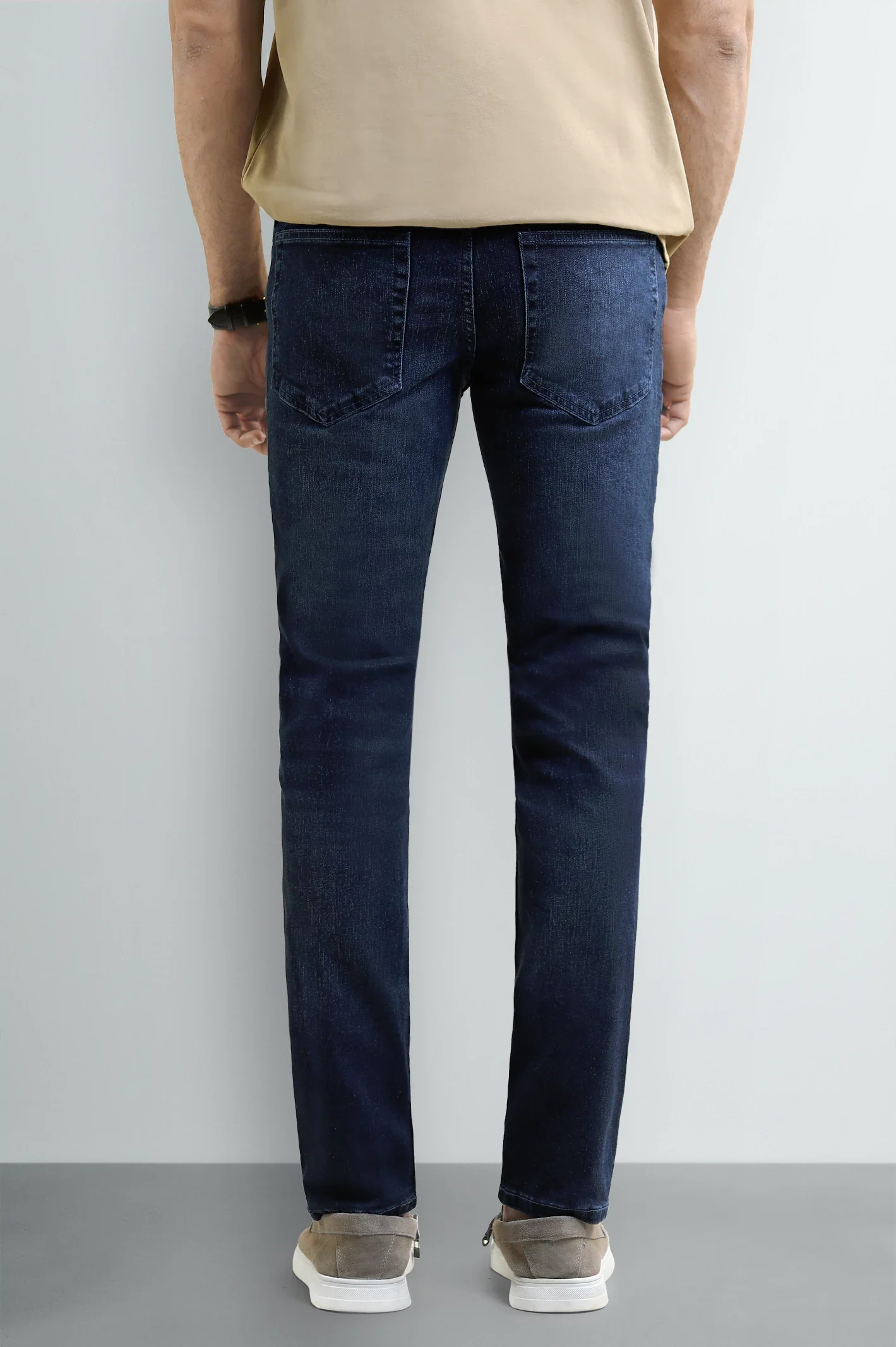 Dark Blue Slim Fit Jeans - Image 3