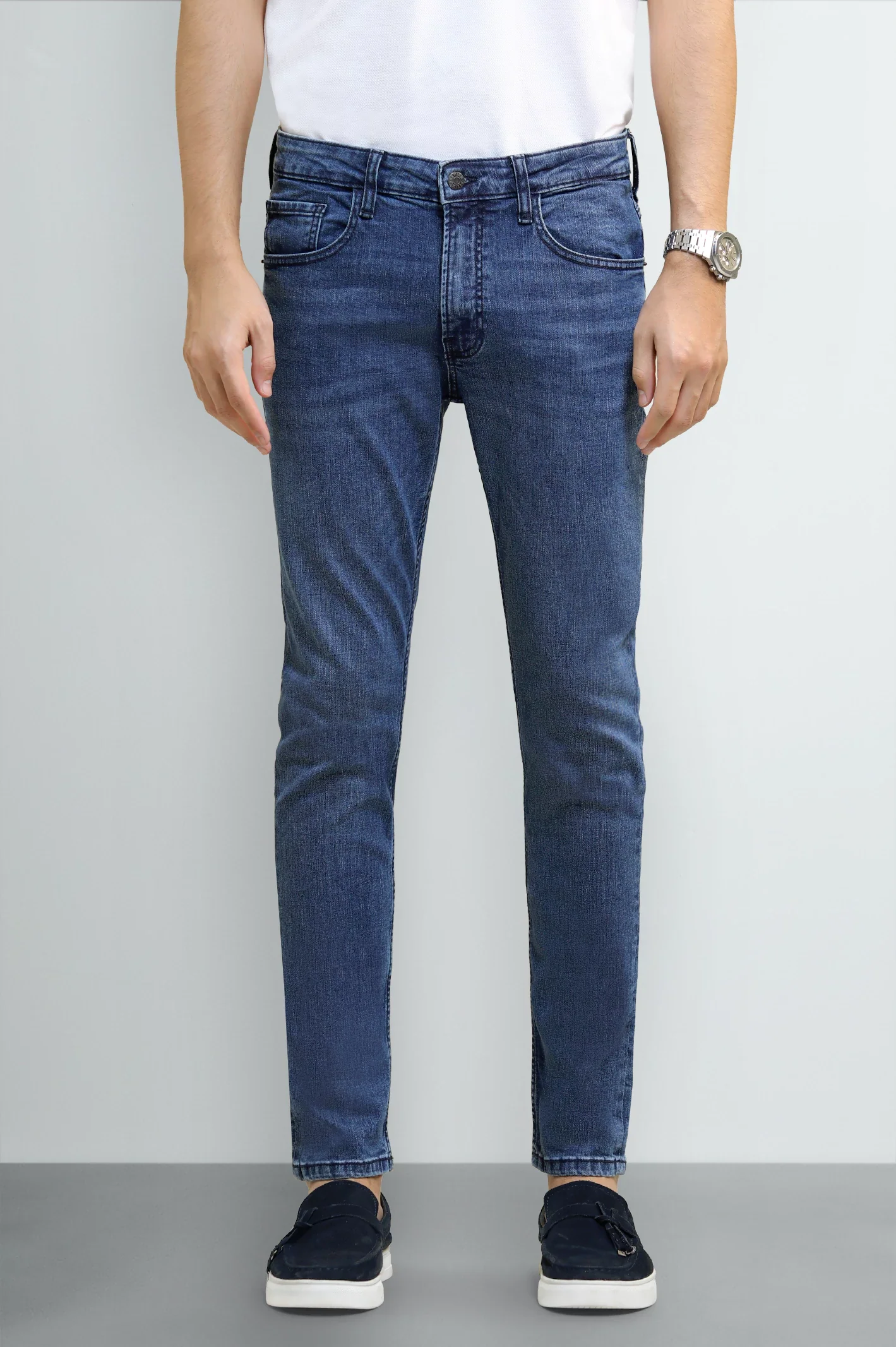 Medium Blue Slim Fit Jeans