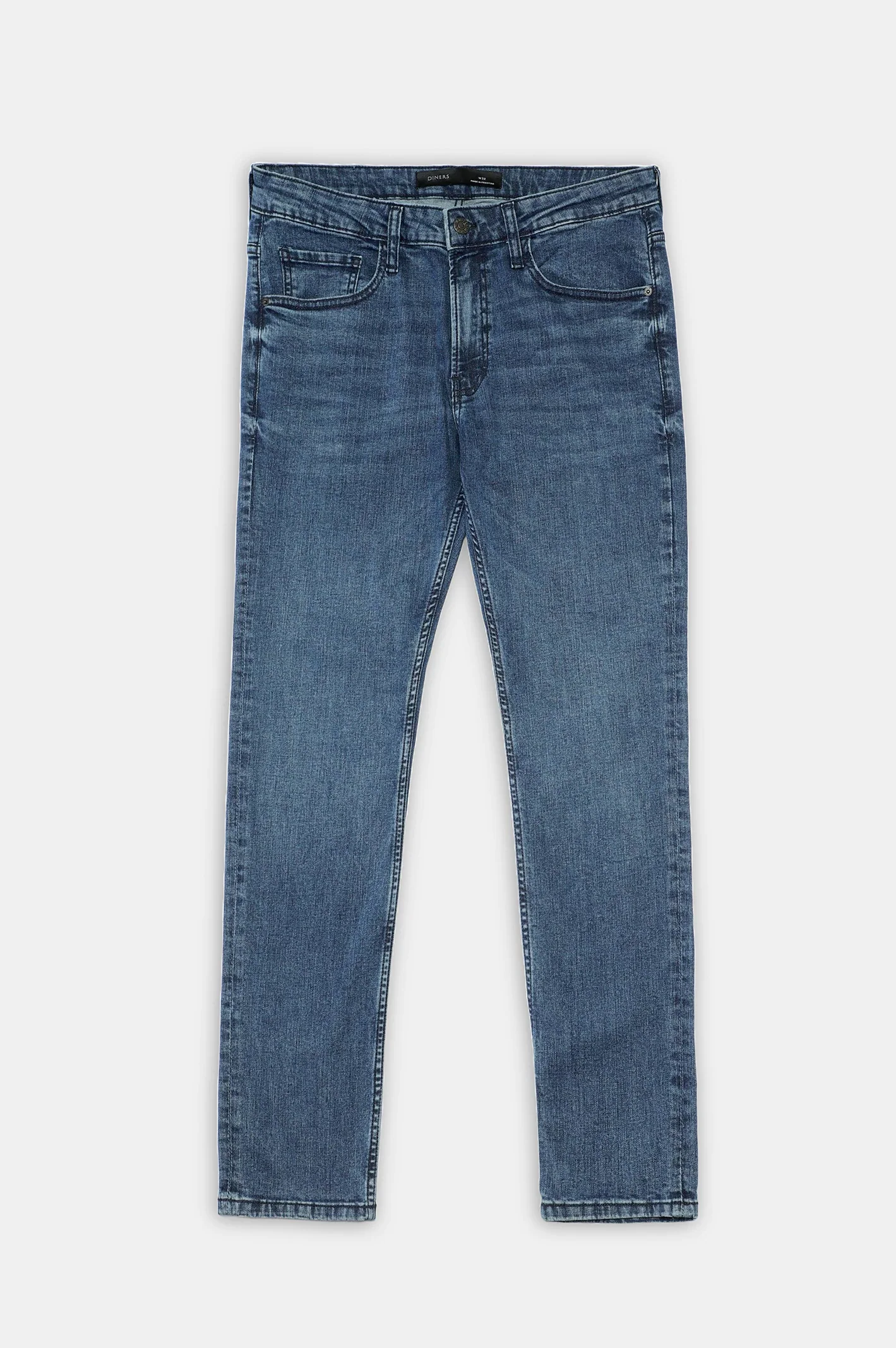 Medium Blue Slim Fit Jeans - Image 4