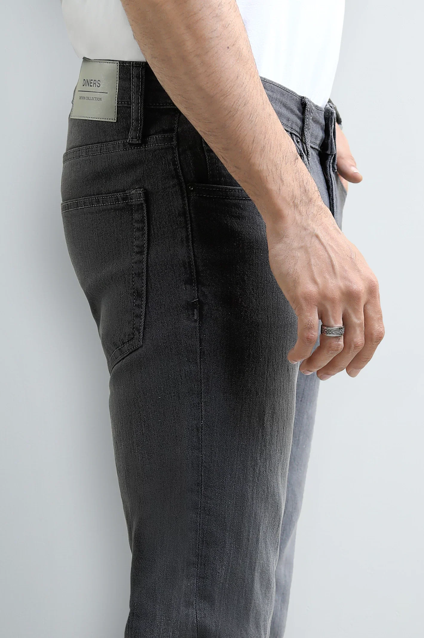 Grey Slim Fit Jeans - Image 2