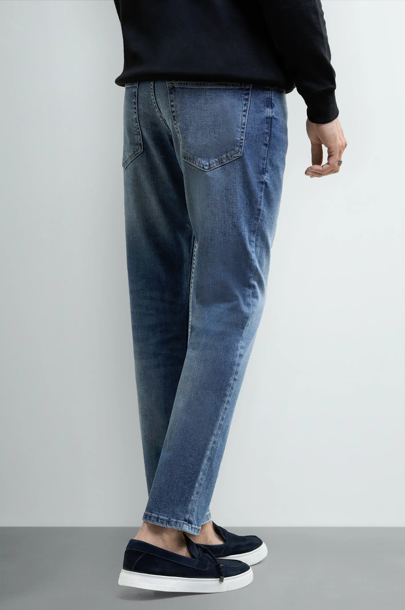 Medium Blue Slim Fit Jeans - Image 3