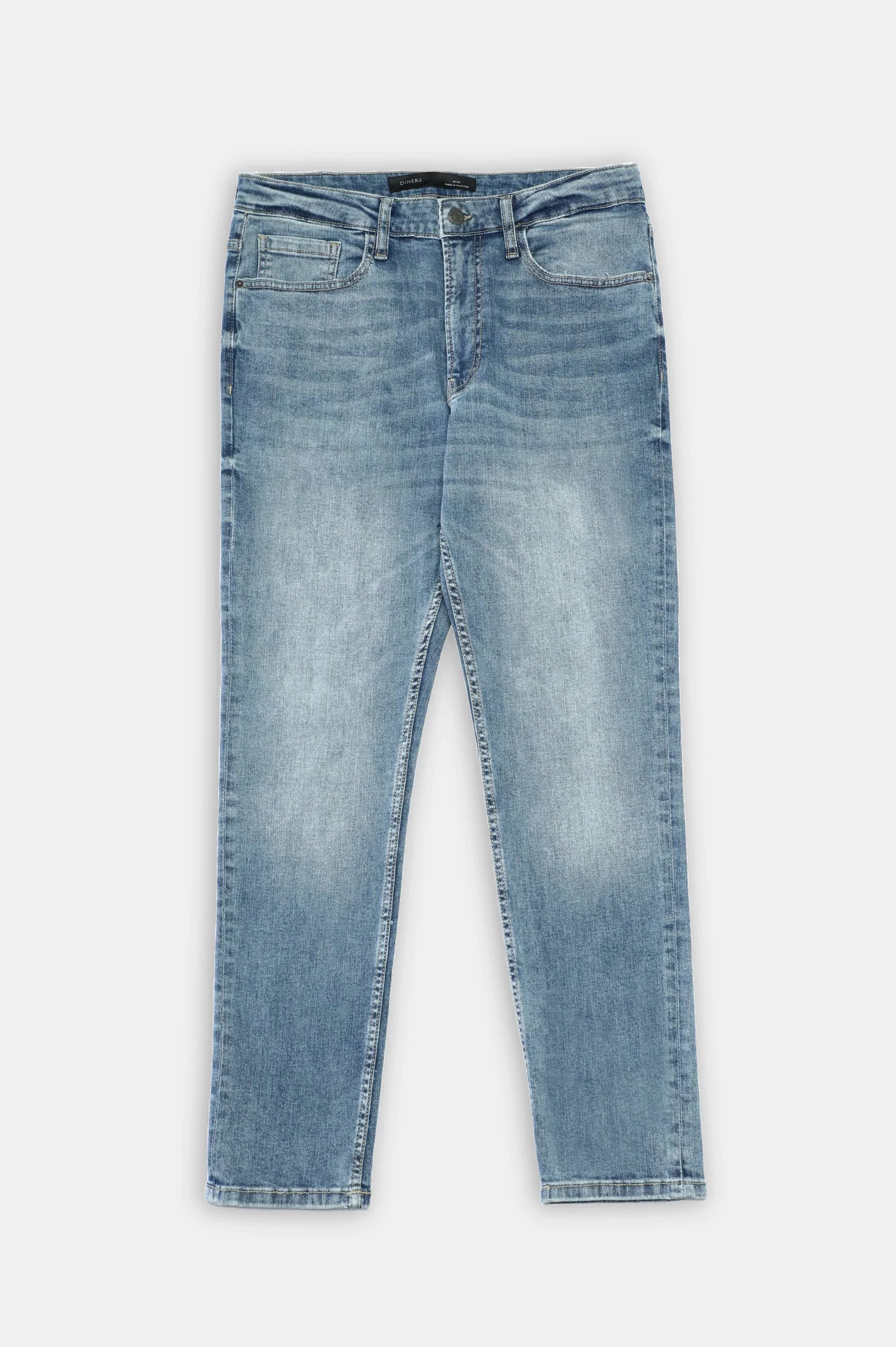 Medium Blue Slim Fit Jeans - Image 4
