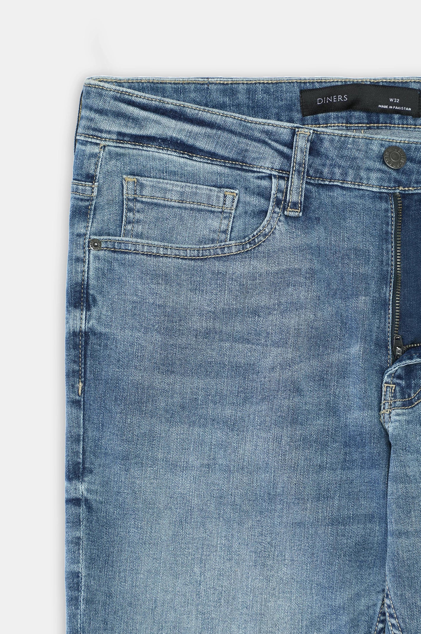 Medium Blue Slim Fit Jeans - Image 6