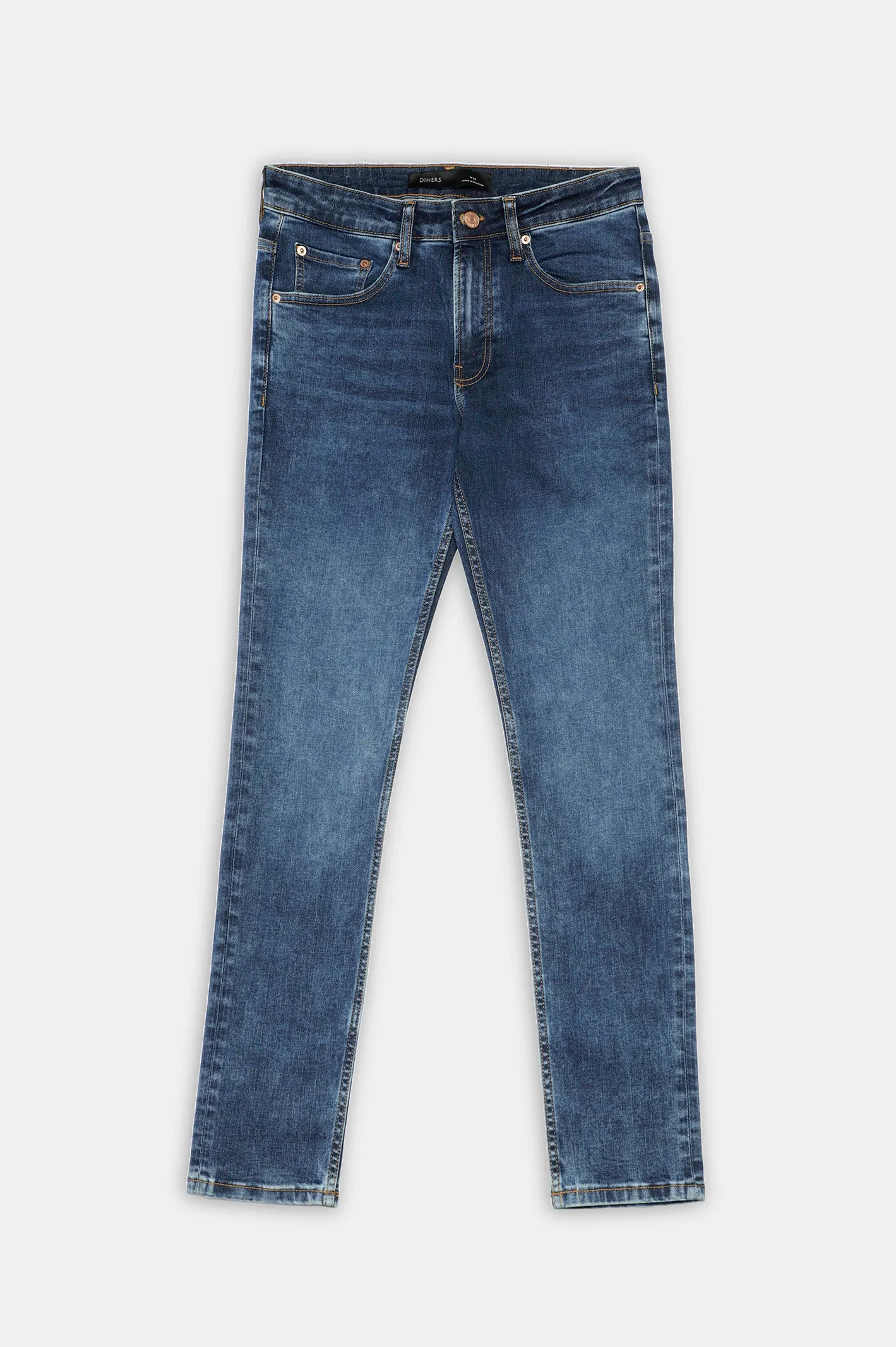 Dark Blue Slim Fit Jeans - Image 4