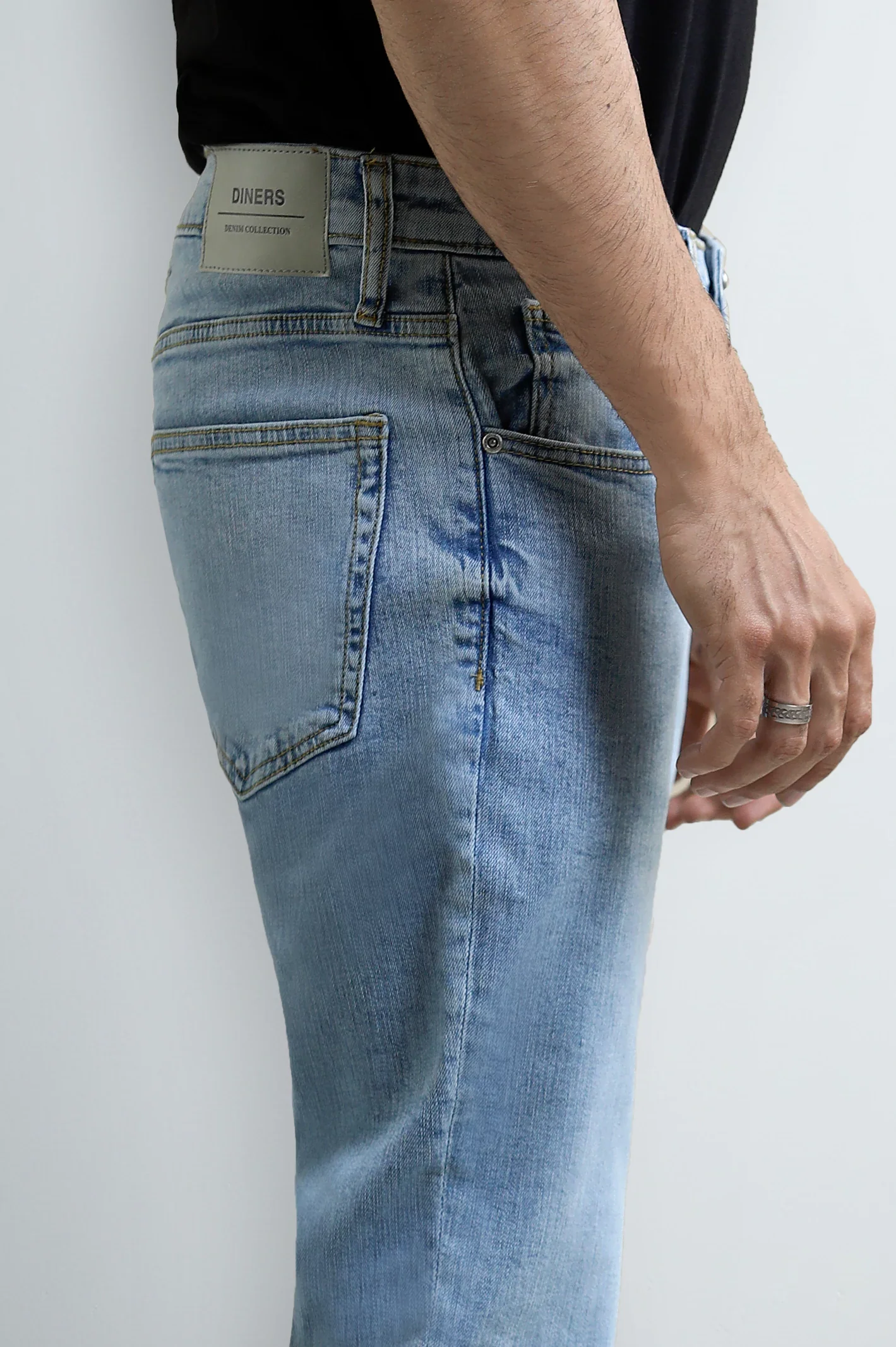 Light Blue Slim Fit Jeans - Image 2