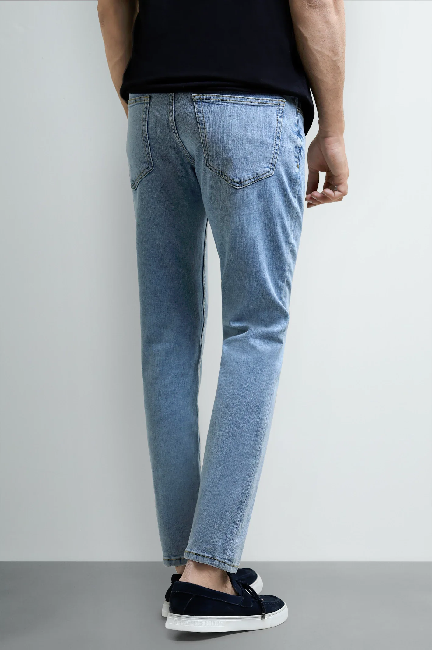 Light Blue Slim Fit Jeans - Image 3