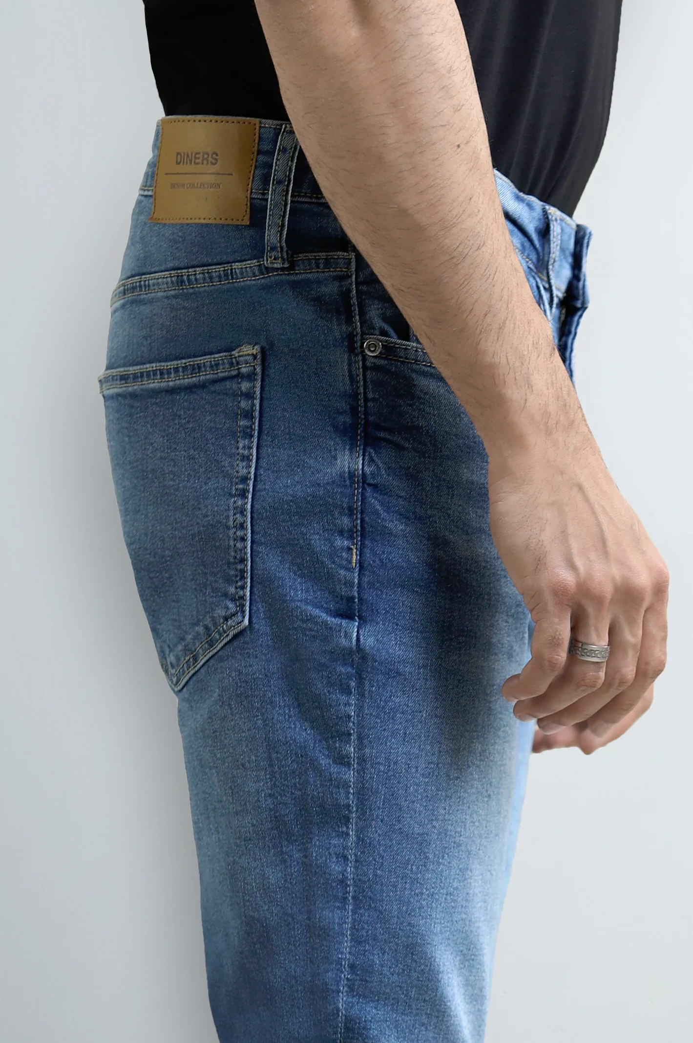 Medium Blue Slim Fit Jeans - Image 2