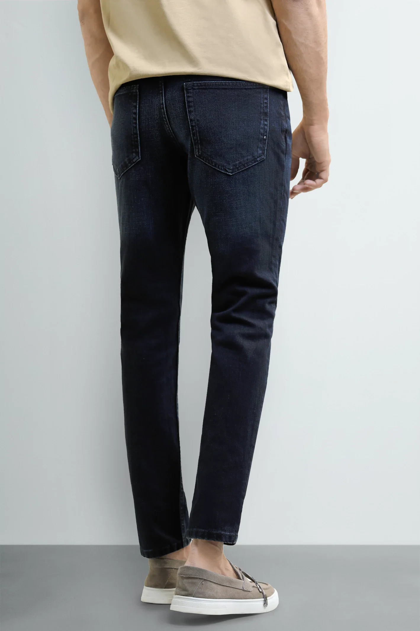 Dark Blue Slim Fit Jeans - Image 3