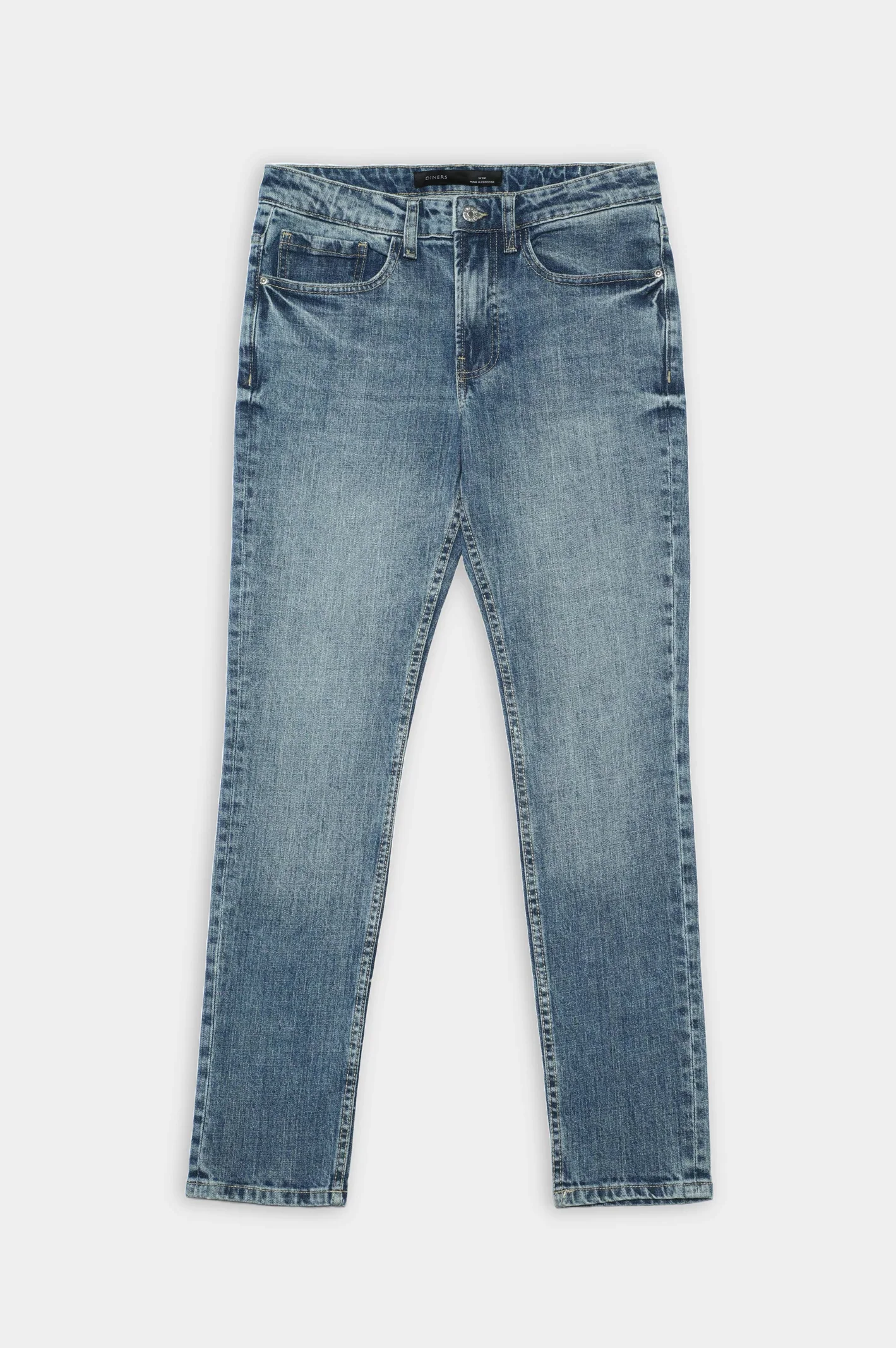 Medium Blue Slim Fit Jeans - Image 4
