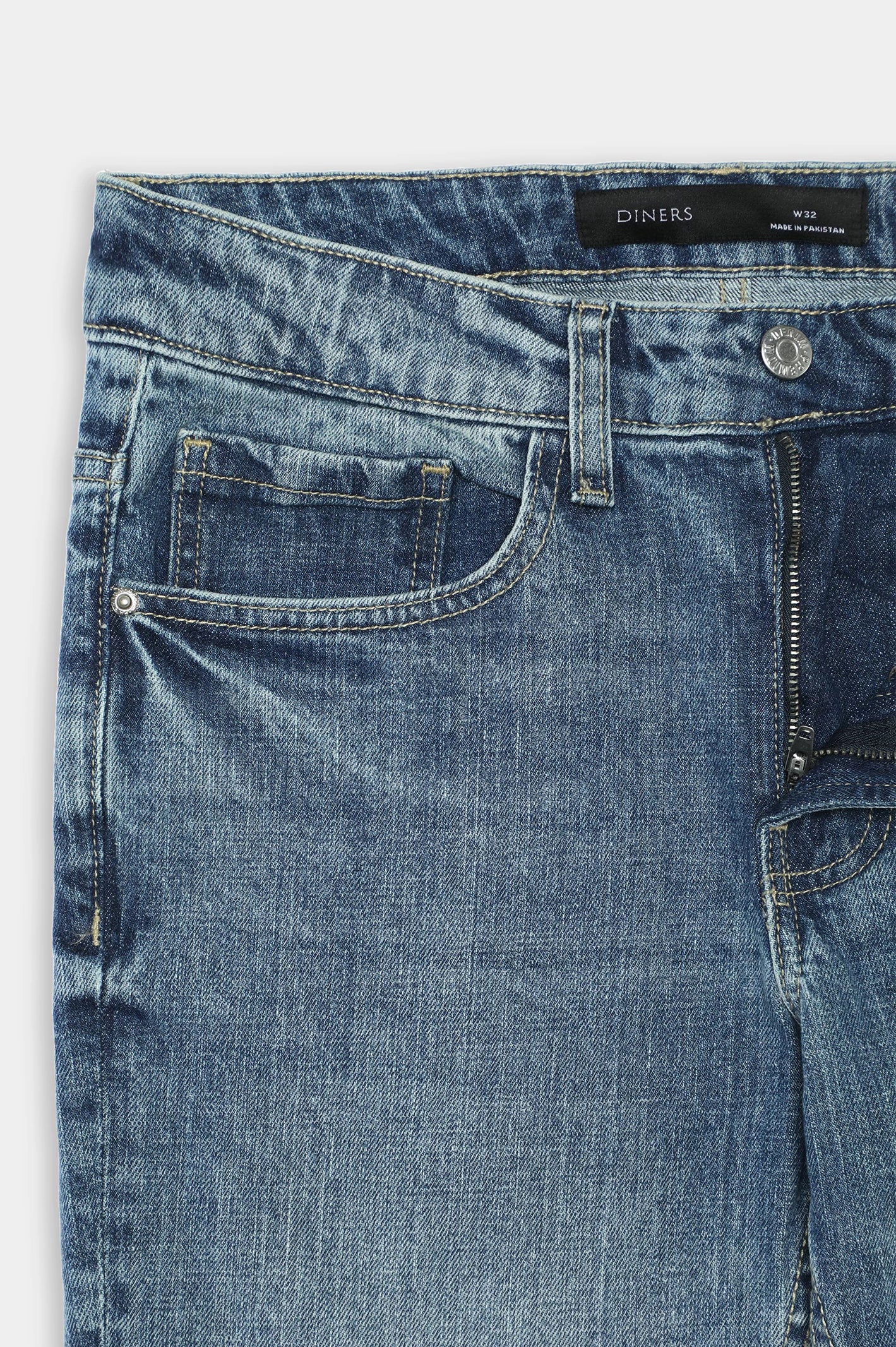 Medium Blue Slim Fit Jeans - Image 6