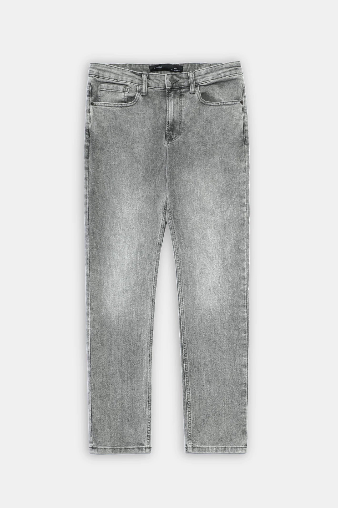 Light Grey Slim Fit Jeans - Image 4