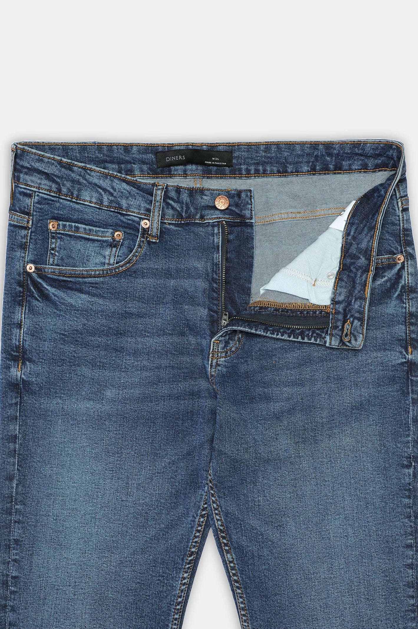 Medium Blue Slim Fit Jeans - Image 5