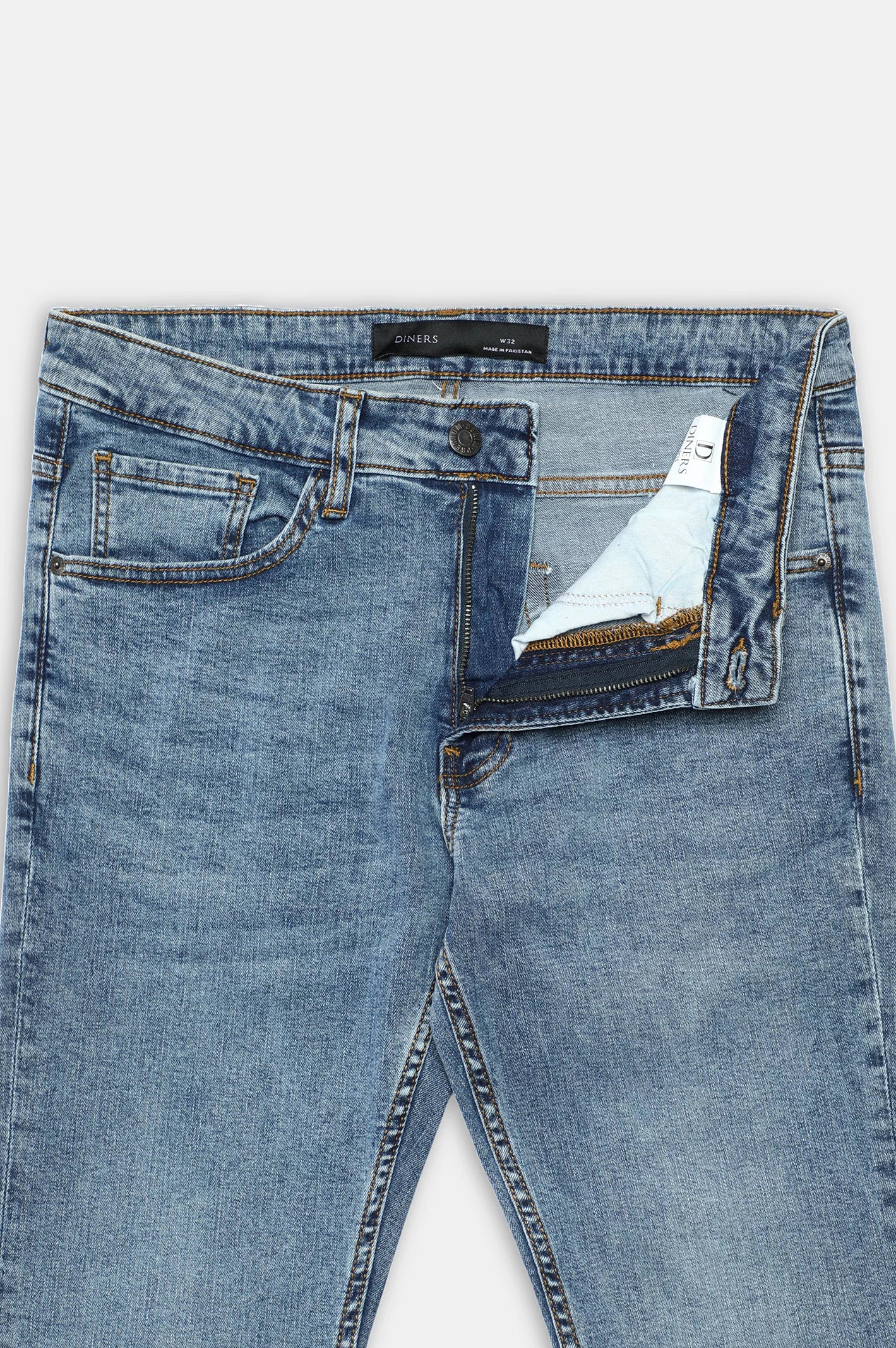 Medium Blue Slim Fit Jeans - Image 5