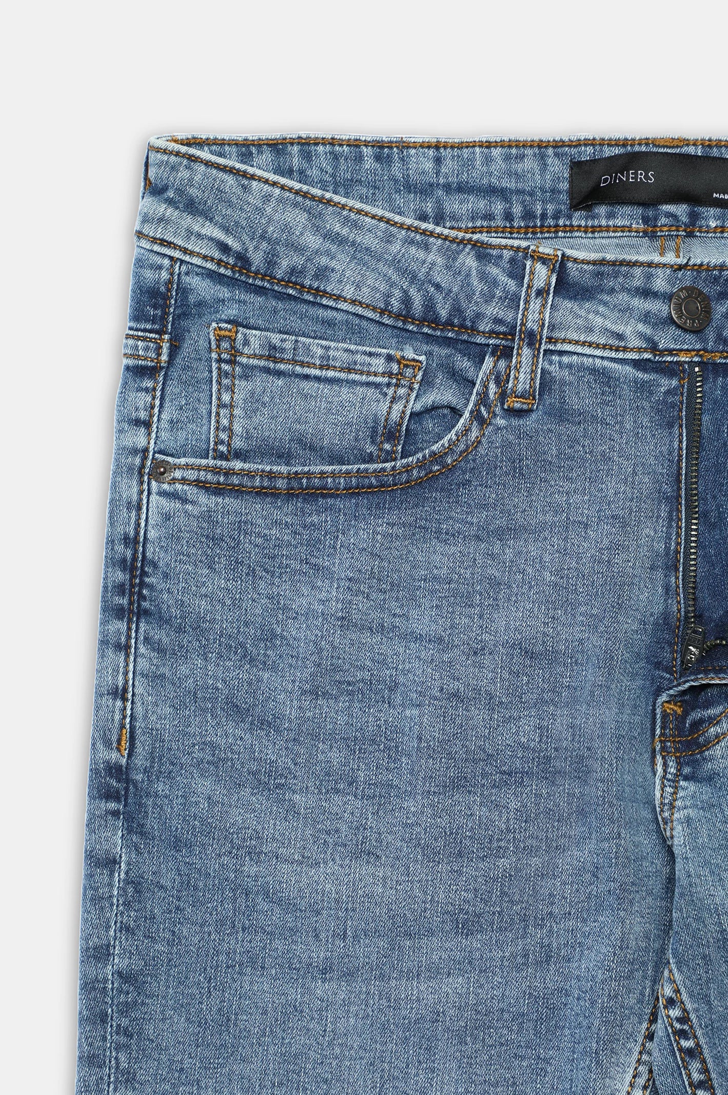 Medium Blue Slim Fit Jeans - Image 6