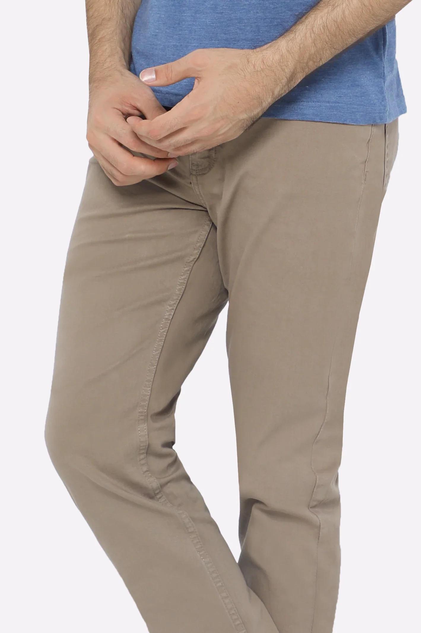 Beige Smart Fit Jeans - Image 2