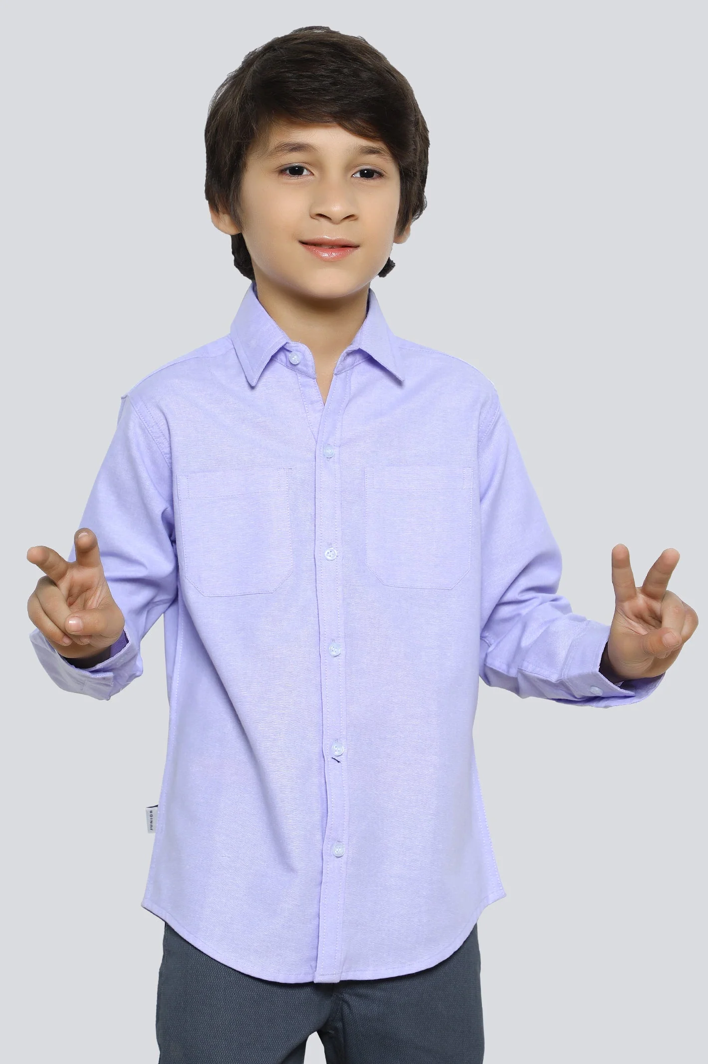 Purple Plain Casual Shirt