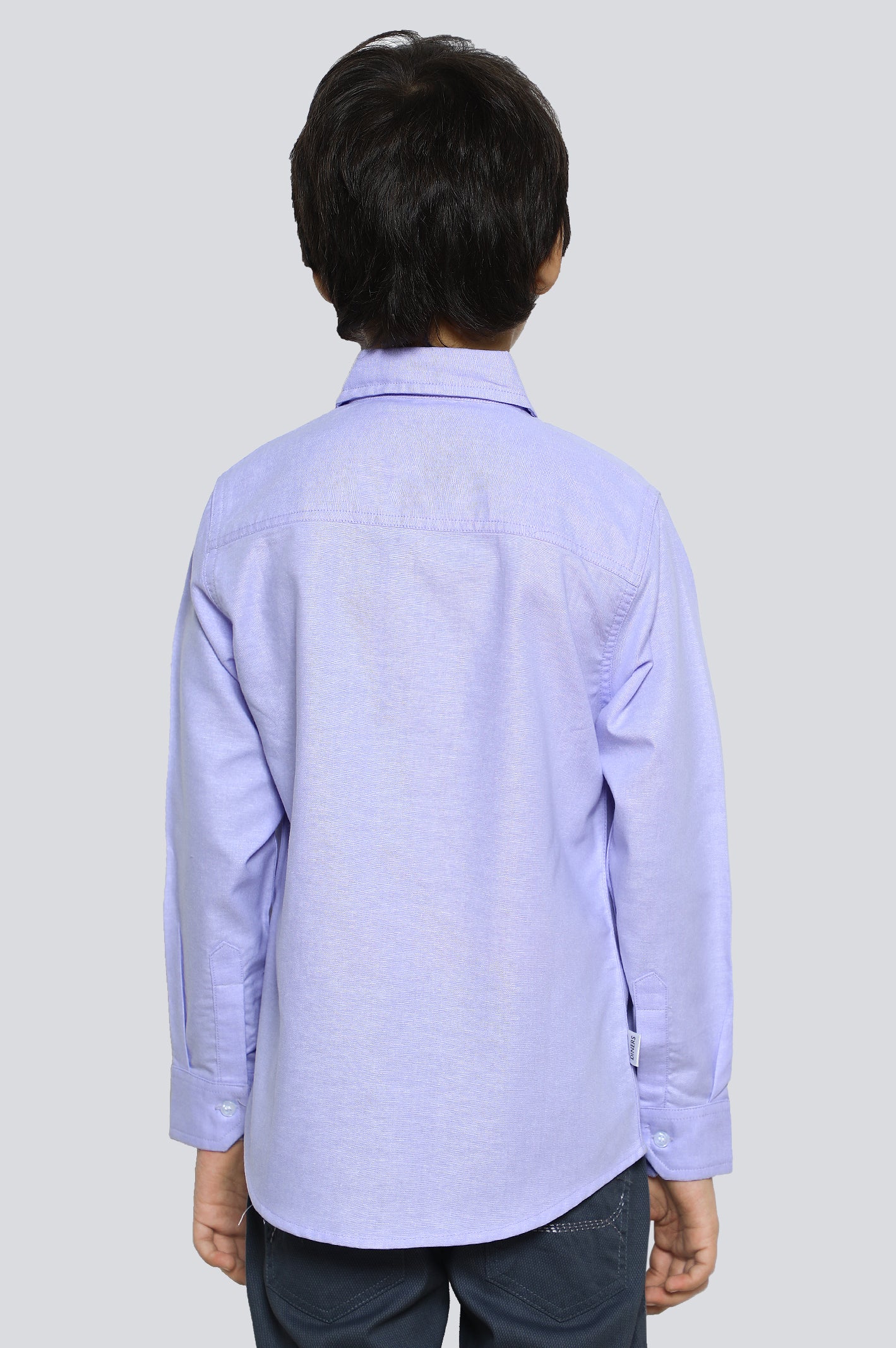 Purple Plain Casual Shirt - Image 2