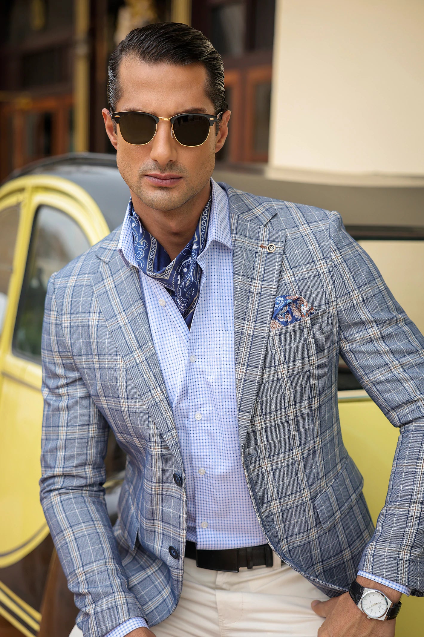 Blue Check Blazer - Image 3