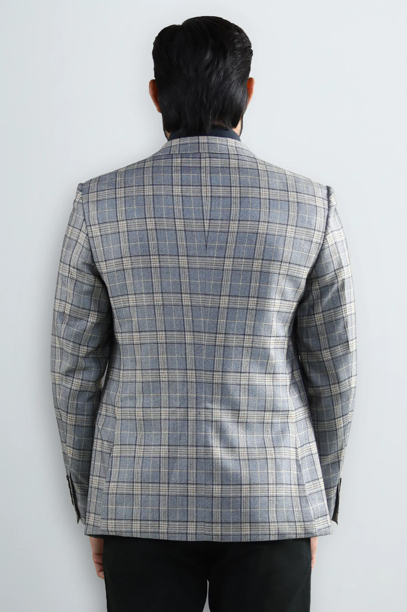 Light Blue Check Blazer - Image 3