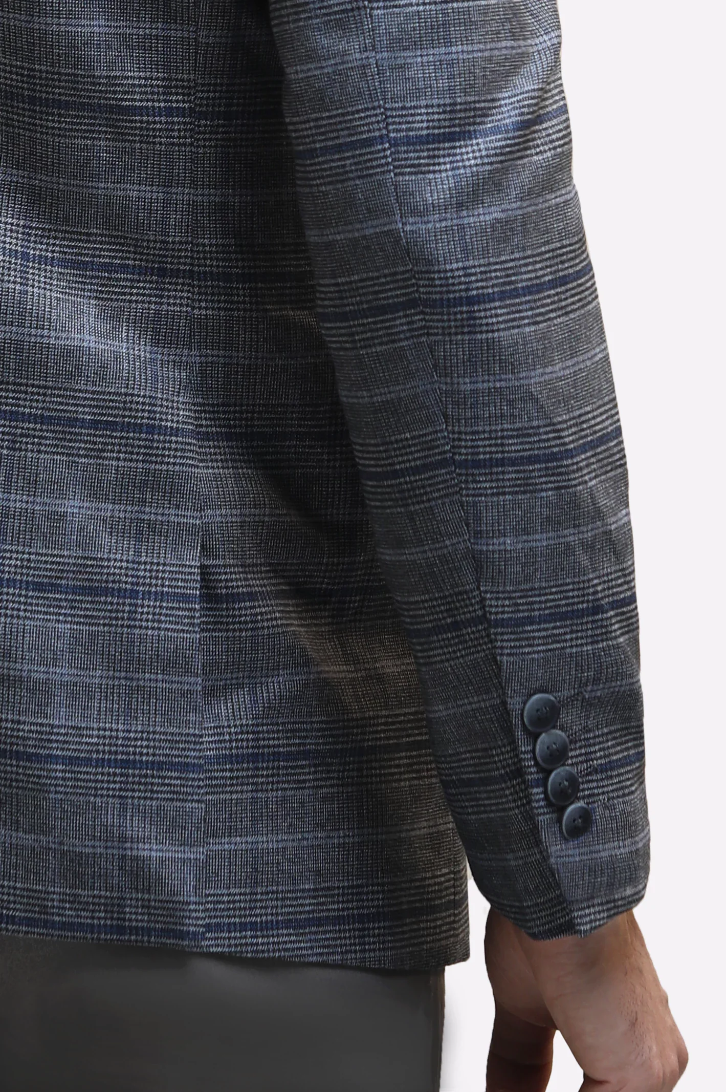 Men's Two Button Glen Plaid Blazer - Image 4